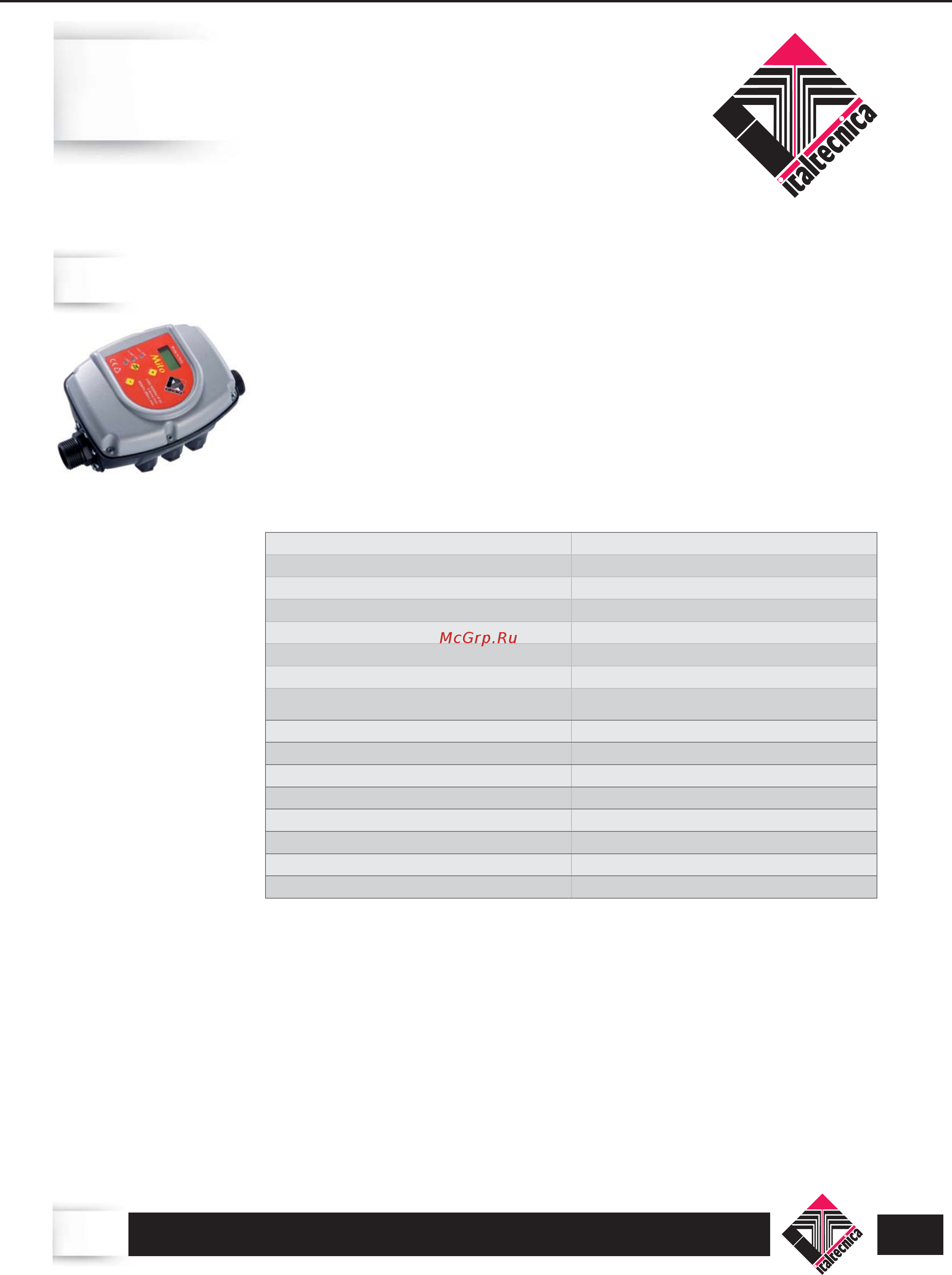 Unipump VORT 1101 PW [68/78] Электронный блок управления насосом