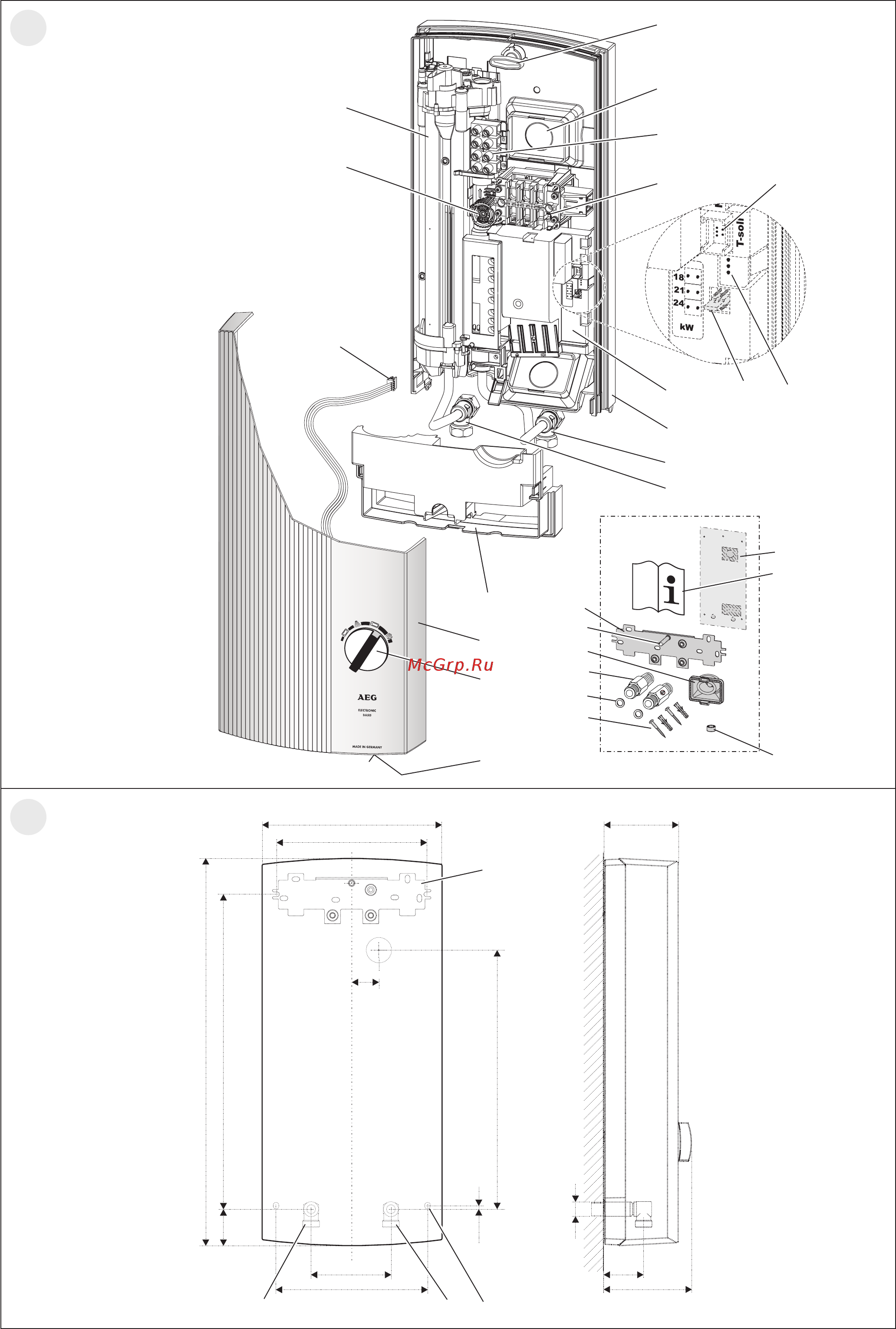 AEG DDLE Basis 21 Инструкция по эксплуатации онлайн [2/17] 210663