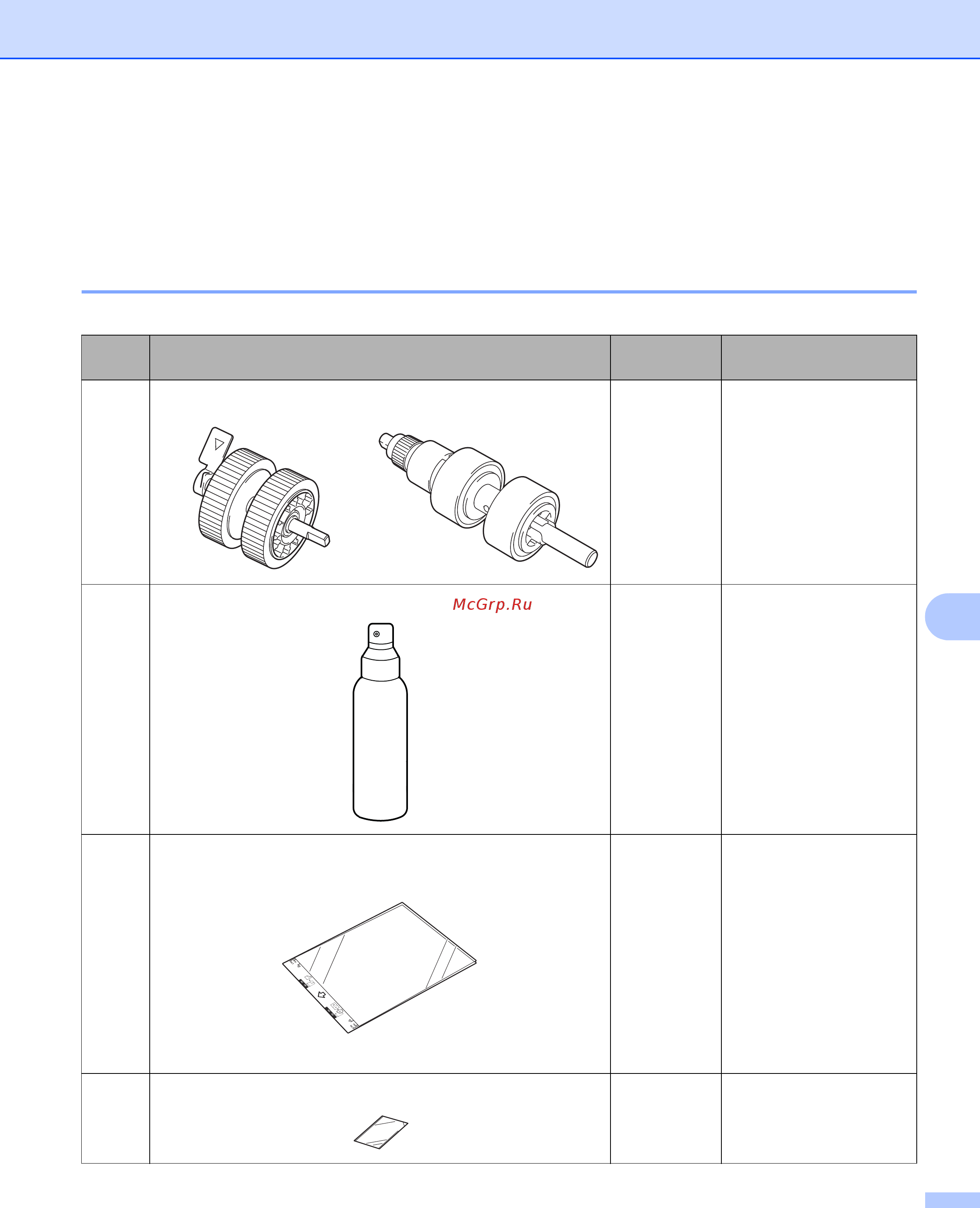 Brother ADS-3600W [271/338] Наименования артикулы и сроки службы компонентов