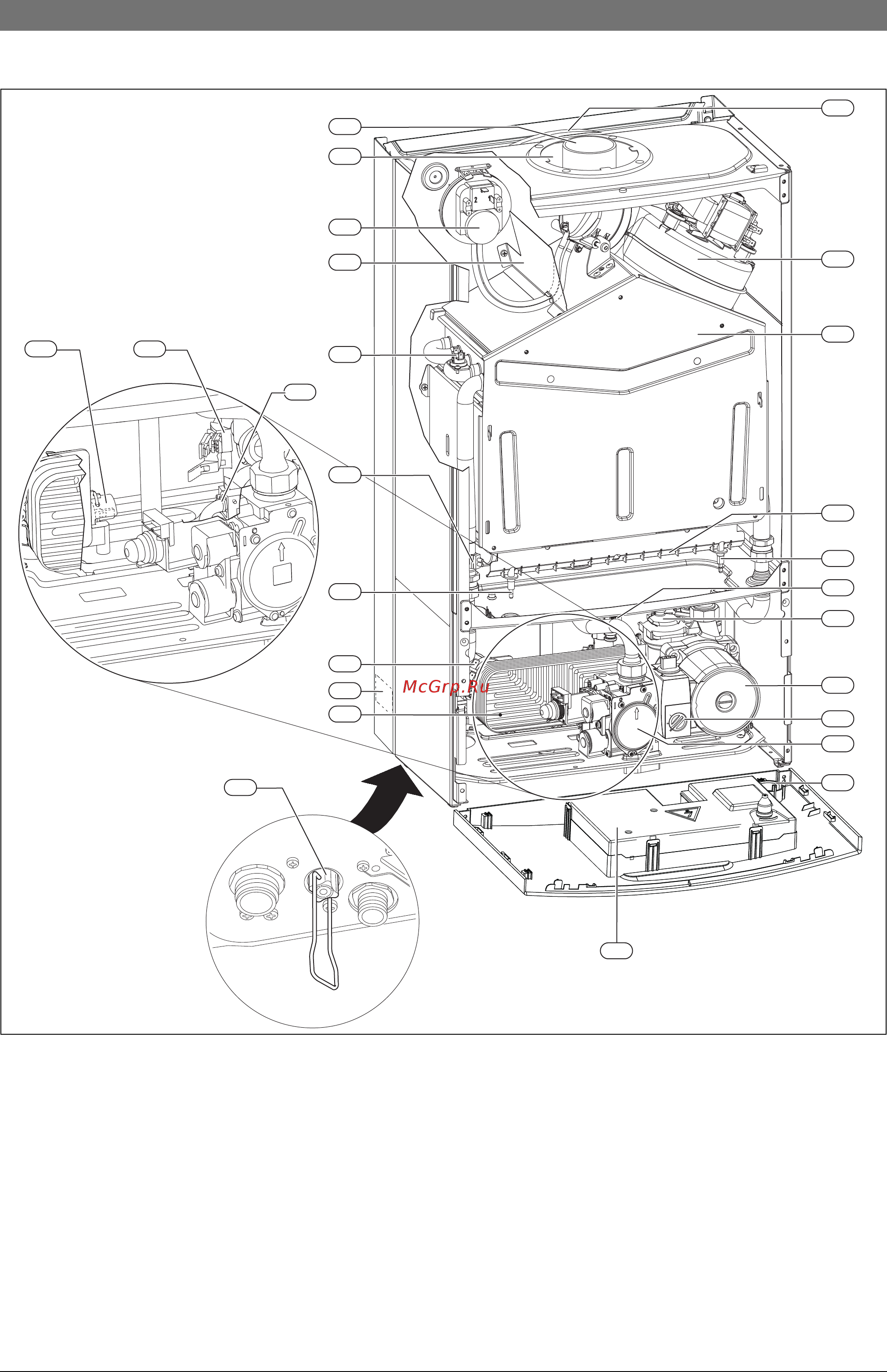 Bosch Gaz 6000 W WBN 6000-24 CR N [7/48] Конструкция котла