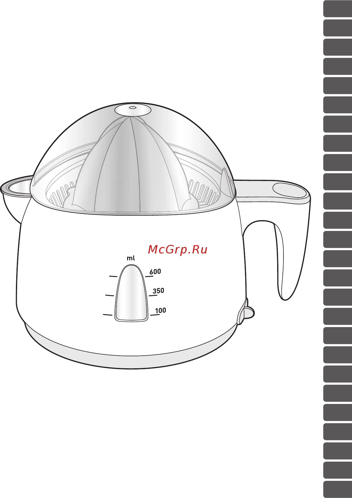 Tefal prepline 600 Инструкция по эксплуатации онлайн