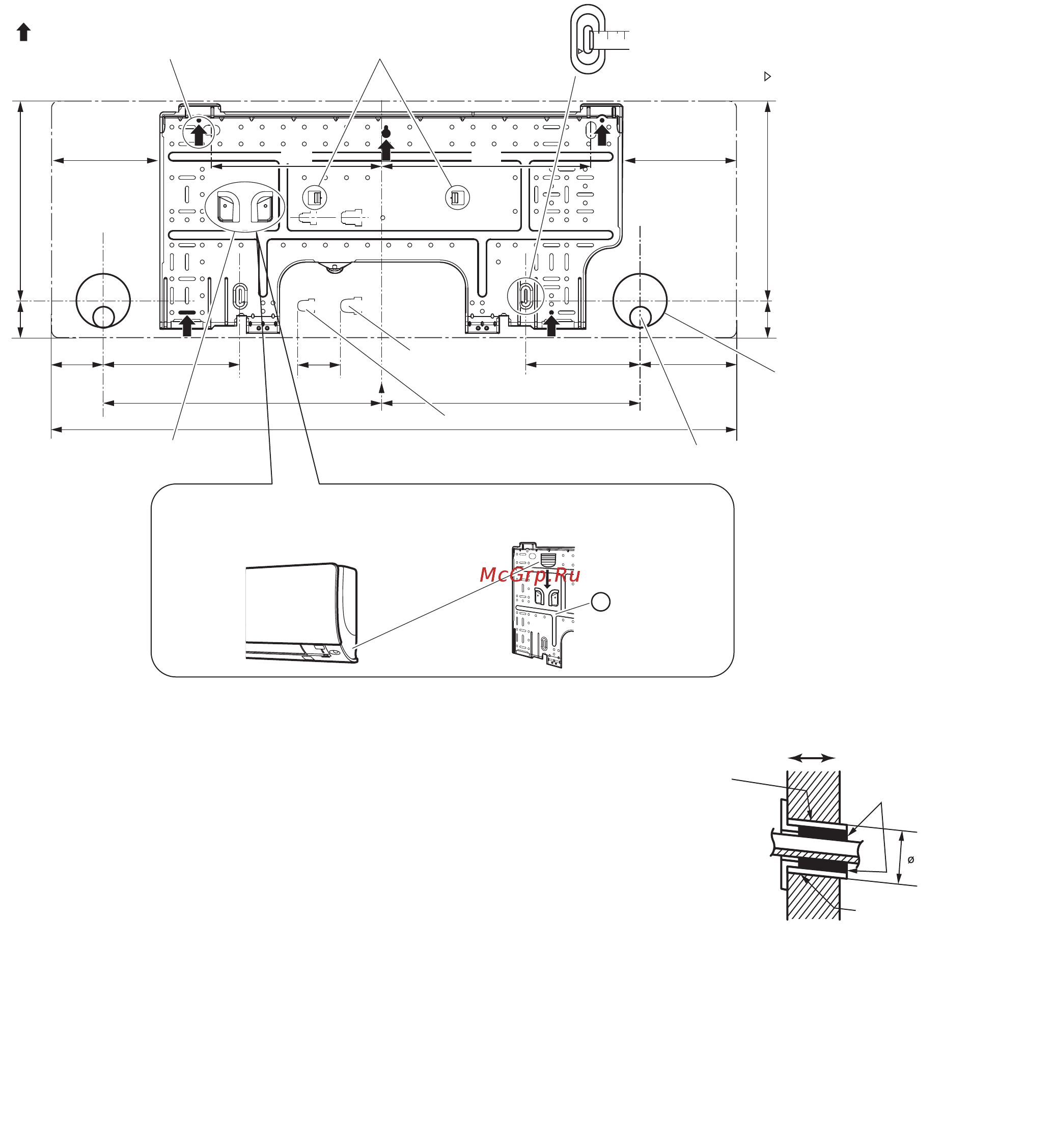 Daikin FTXS20K / RXS20K [11/24] Сверление отверстия в стене и монтаж заделываемой в стену трубы