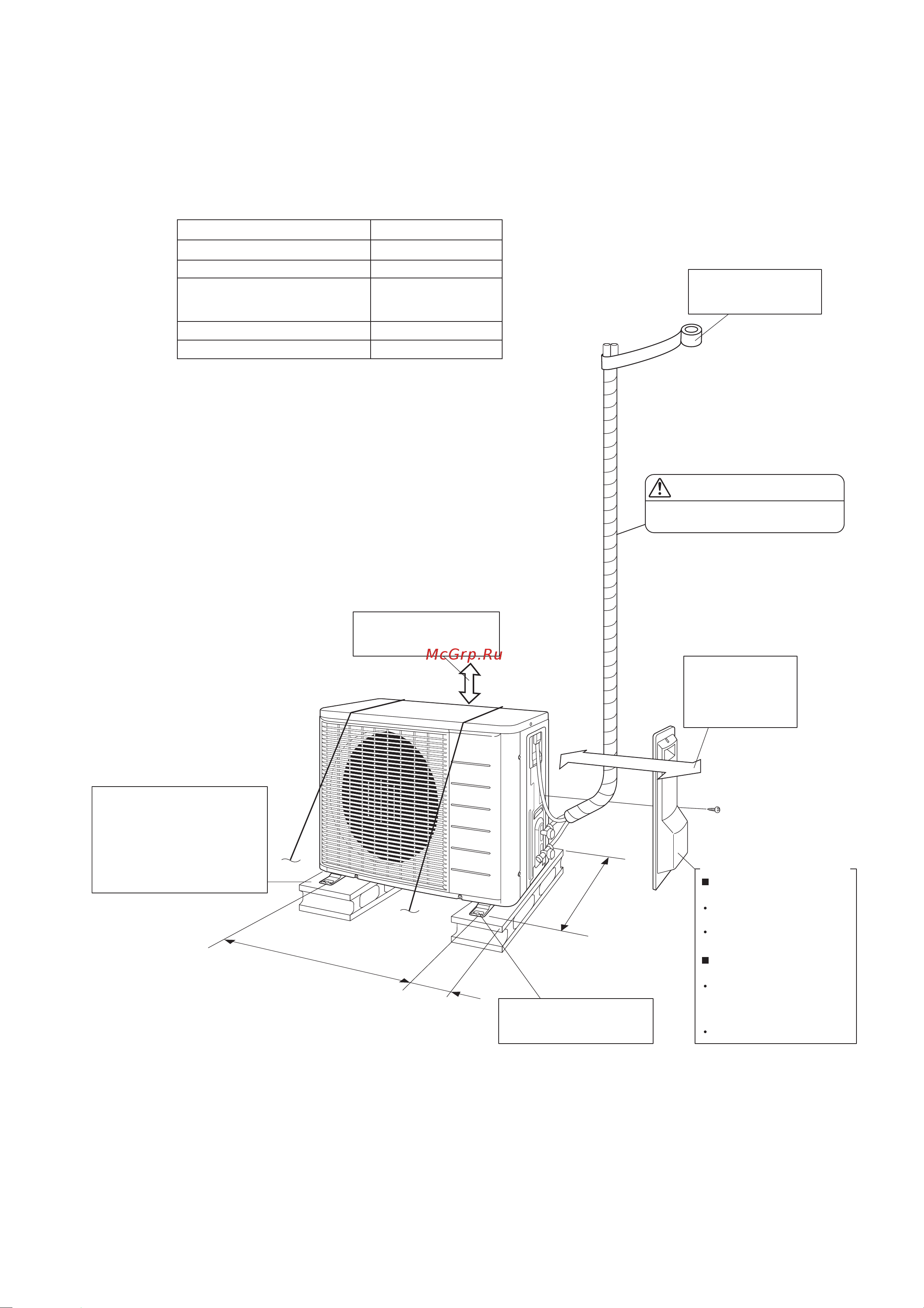 Daikin FFQ25C_RXS25L3 [7/20] Монтажный чертеж наружного агрегата
