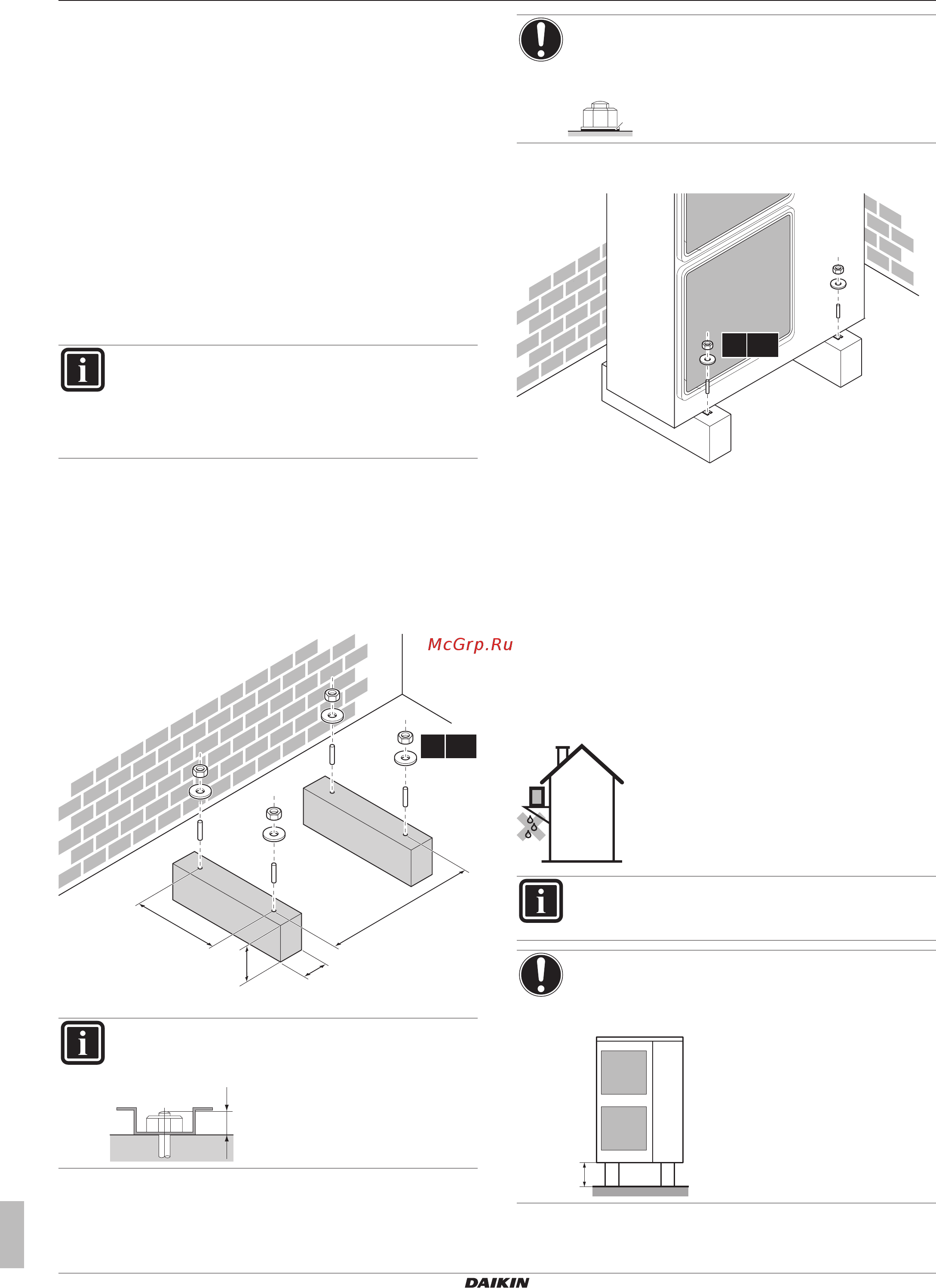 Daikin FBQ100D_RZQG100L9V [12/52] Mounting the outdoor unit
