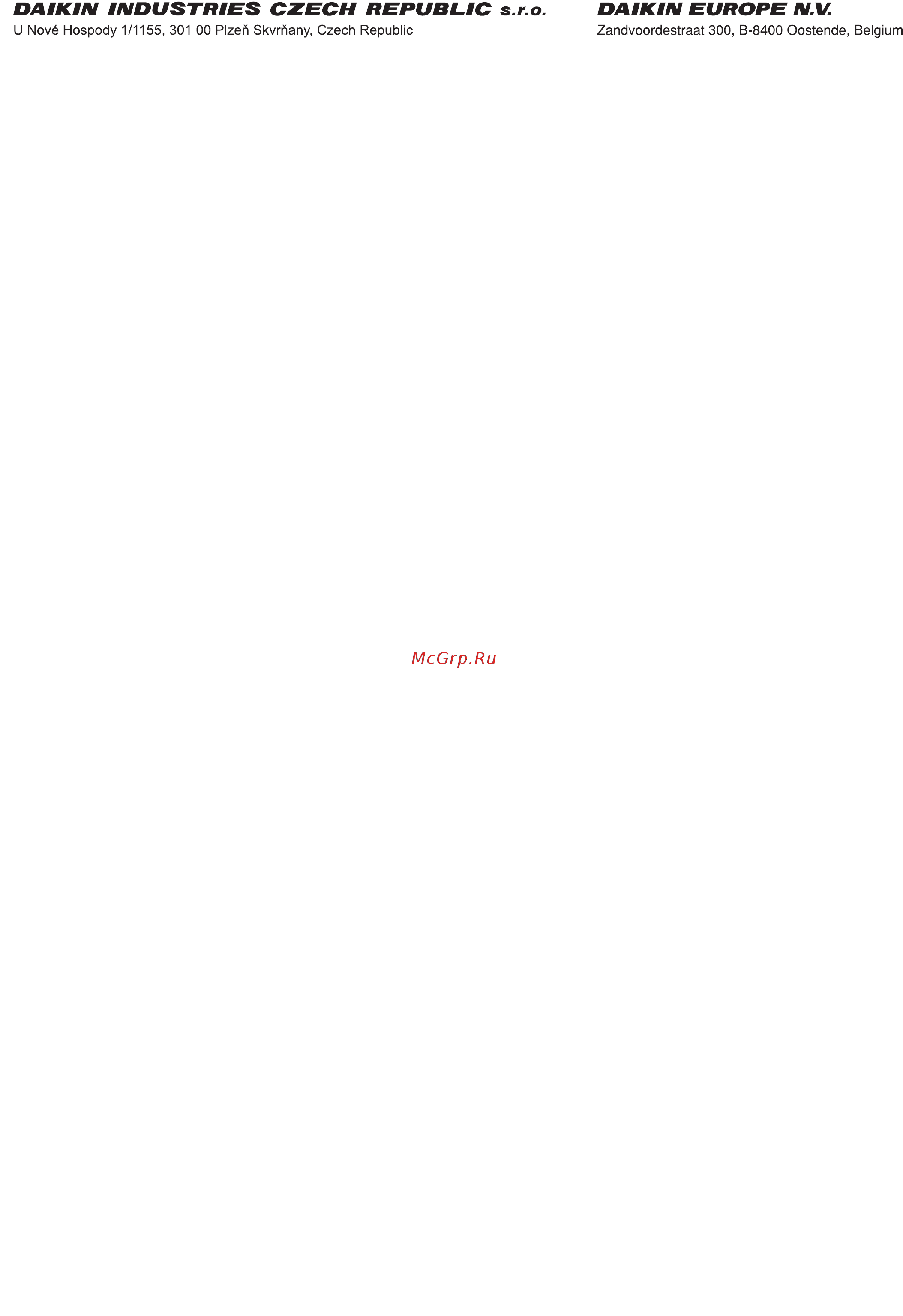 Daikin FCQG125F_RQ125B Инструкция по эксплуатации онлайн [12/12] 211511