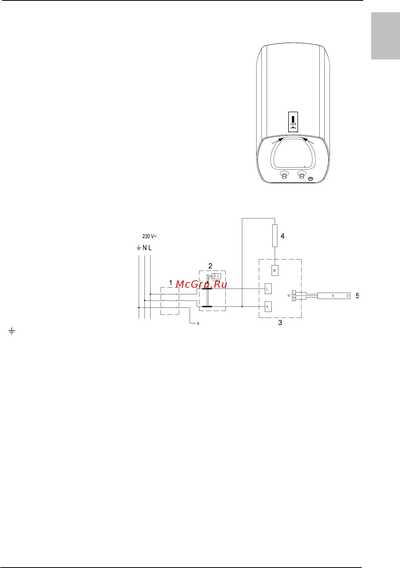 Gorenje OTGS 50 SM B6 539389 [25/48] Подключение к электросети