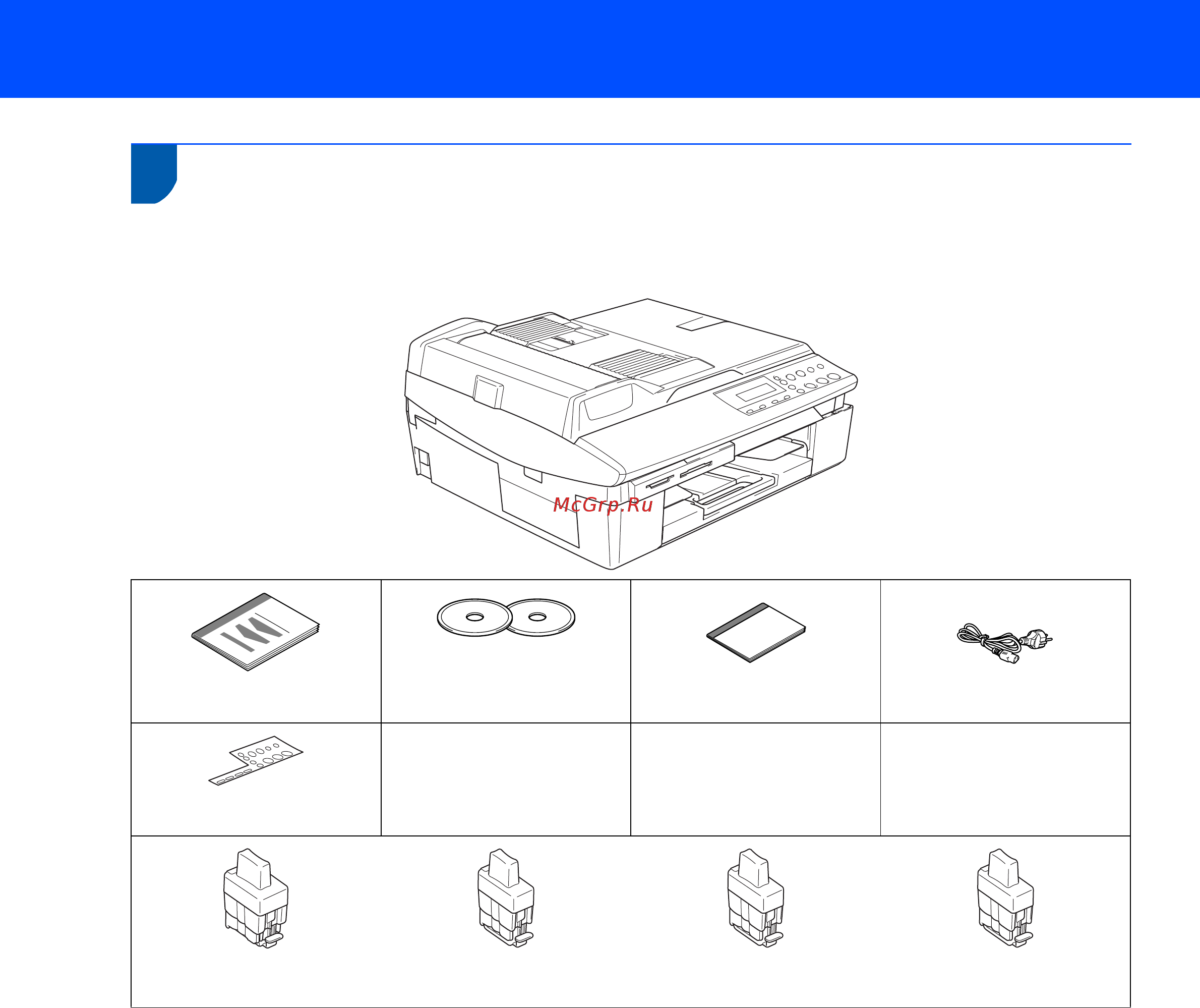 Brother DCP-120C [4/24] Интерфейсный кабель usb не является стандартной принадлежностью приобретите интерфейсный кабель для нужного разъема убедитесь что используется кабель usb 2 длиной не более 2 м аппарат dcp имеет полноскоростной интерфейс usb 2 аппарат dcp можно подключать к компьютеру с интерфейсом usb 1