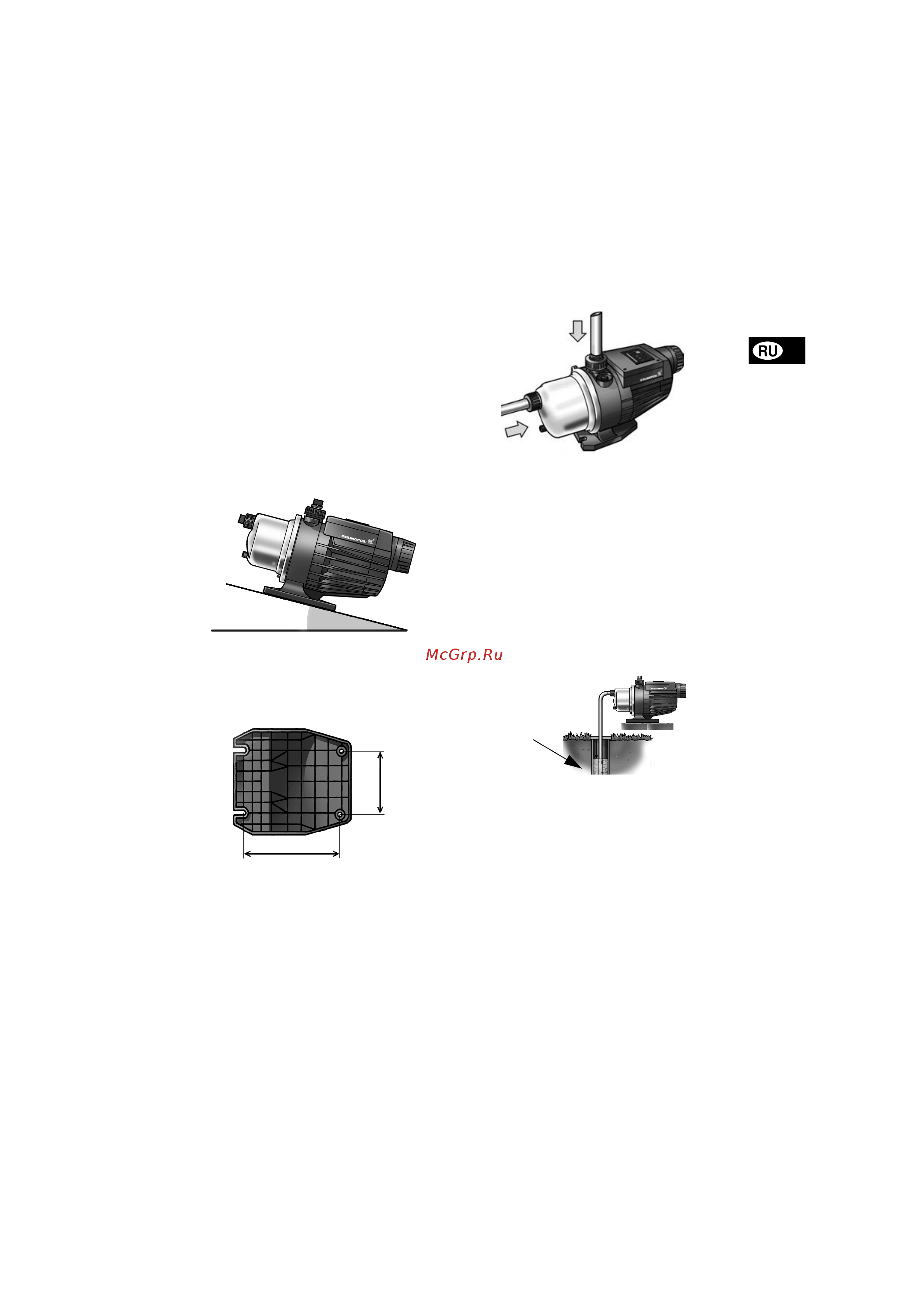 Grundfos MQ 3-35 [8/12] Монтаж и подключение