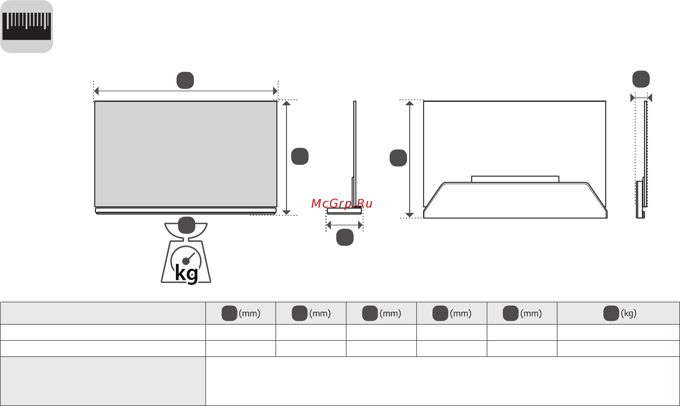 LG OLED65G7V [11/41] A b c d e f
