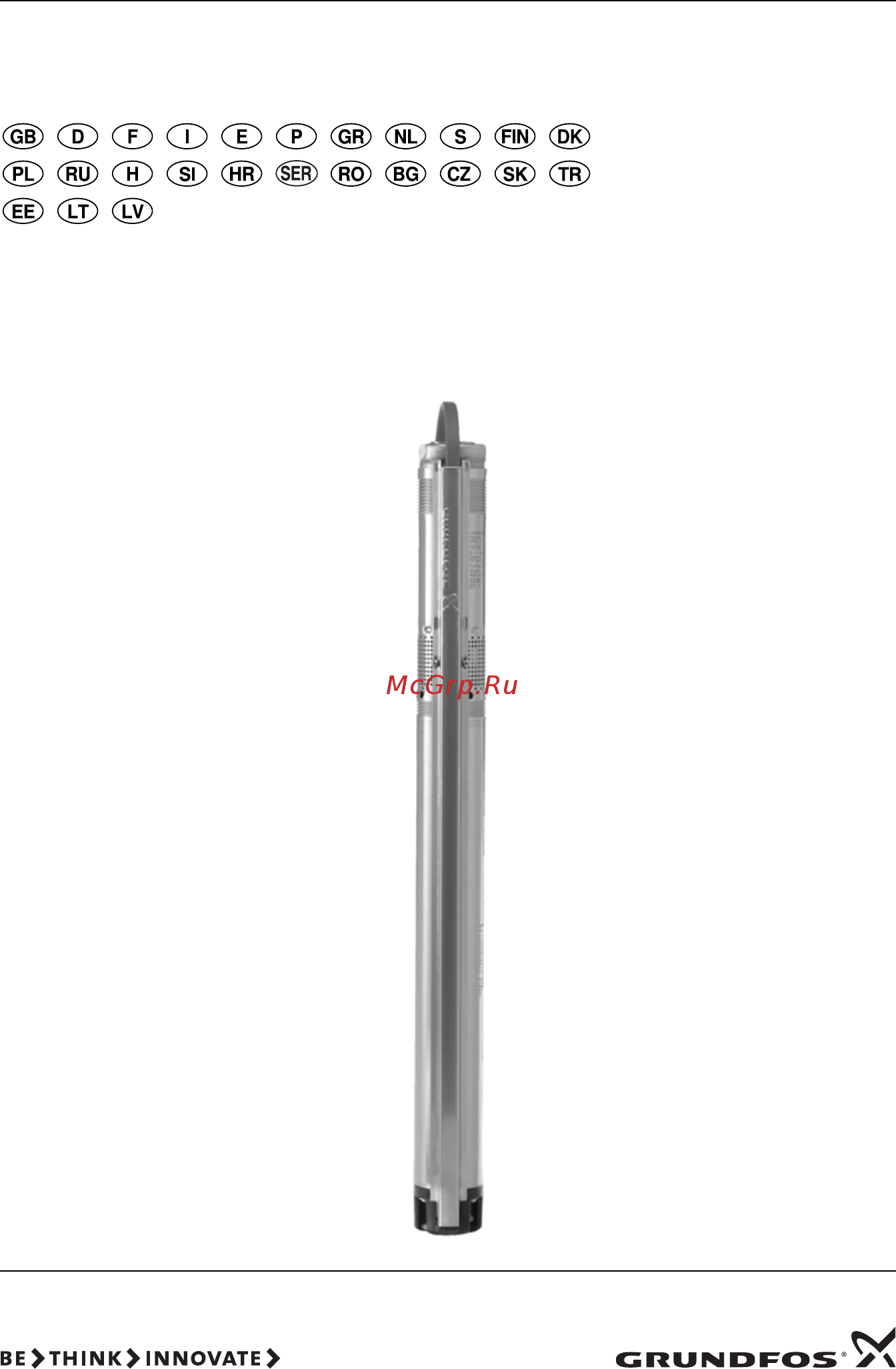 Grundfos SQ 3-105 Инструкция по эксплуатации онлайн
