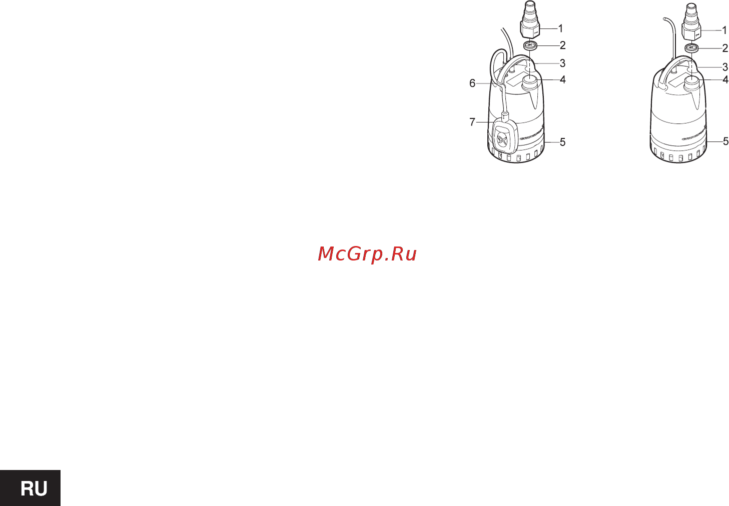 Grundfos Unilift CC 7 A1 [4/12] Насосы модели unilift cc 5 cc 7 и cc 9