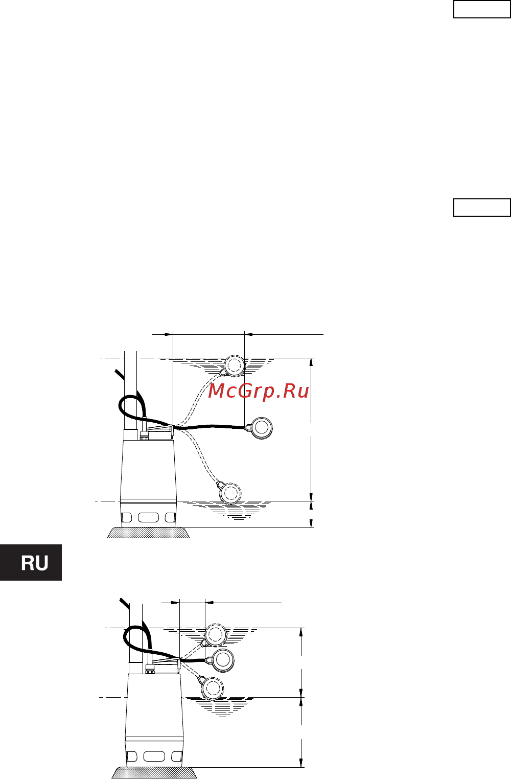 Grundfos Unilift AP 12.40.04.A1 [11/17] Ввод в эксплуатацию