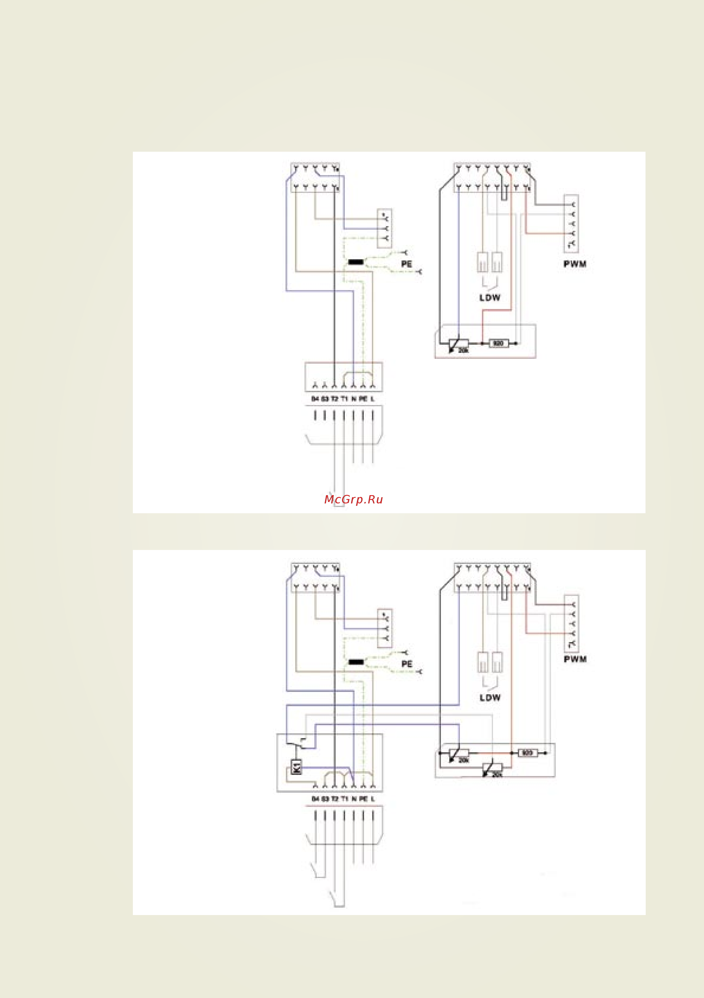 Hansa HPM 1.2 E/F [13/21] Электрические схемы подключения
