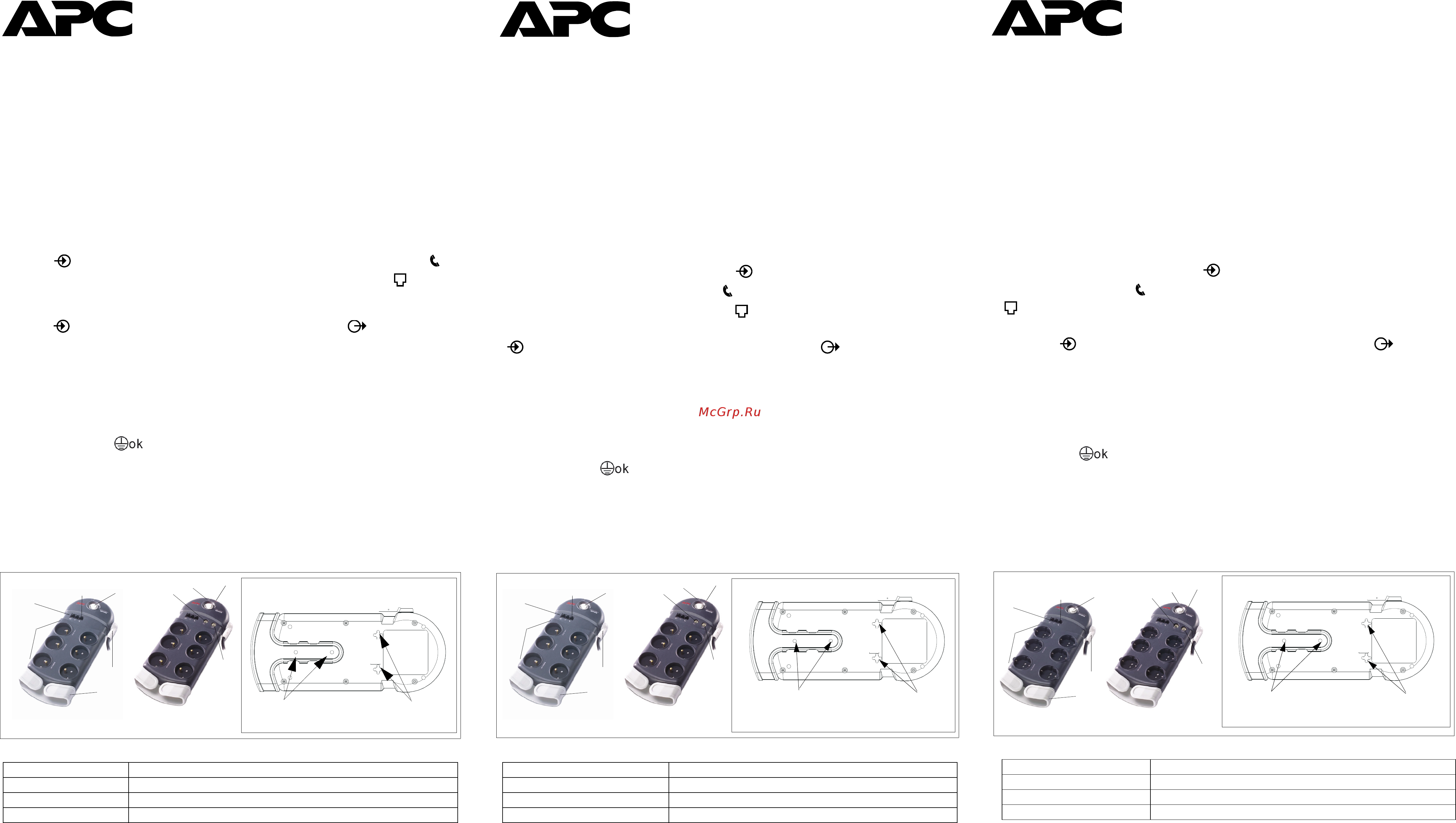 APC PH6VT3-FI Инструкция по эксплуатации онлайн