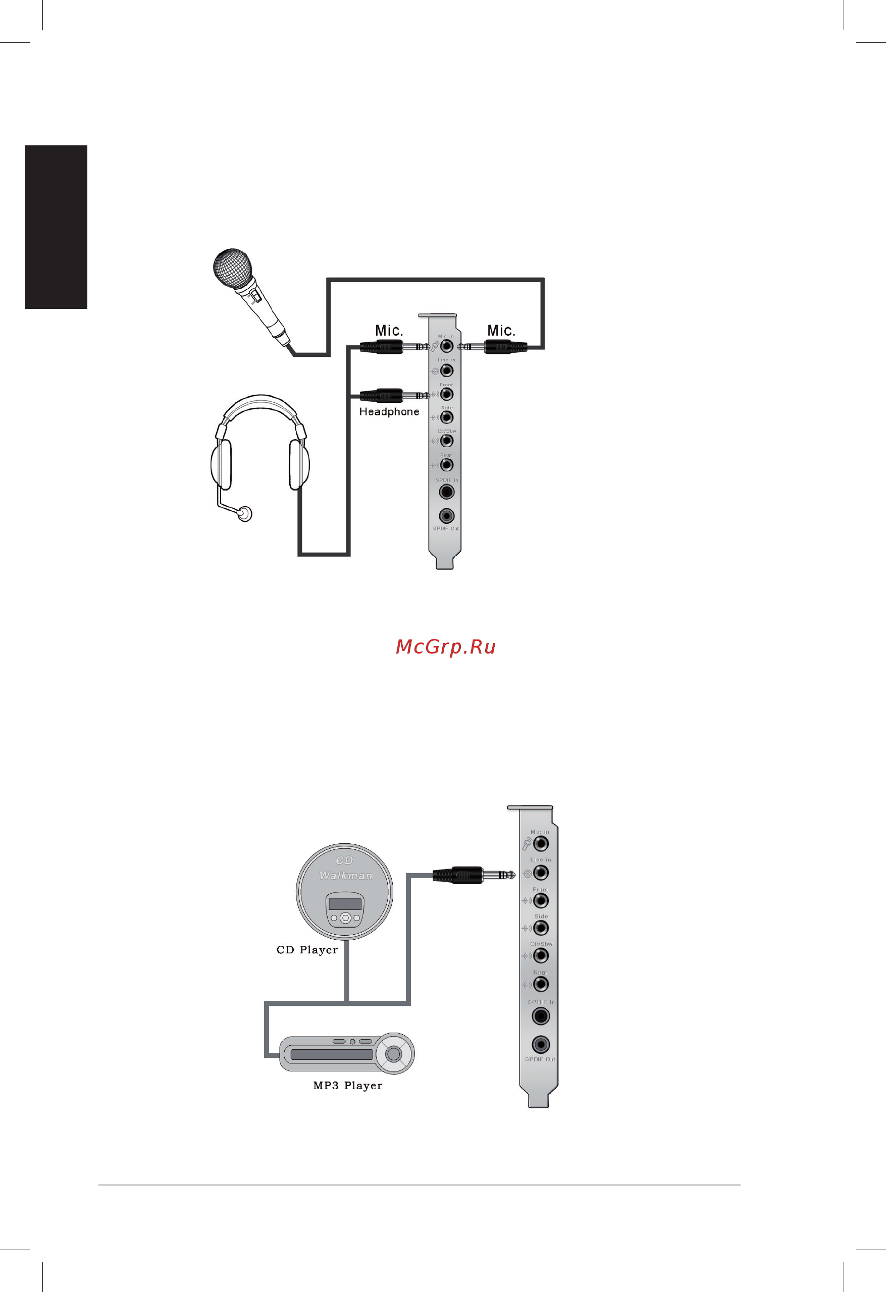 Asus Xonar D2X [10/70] Connecting line in audio sources
