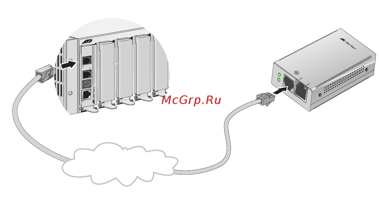 Allied Telesis at-mmc6005-60 [41/52] Включение питания абонентского устройства