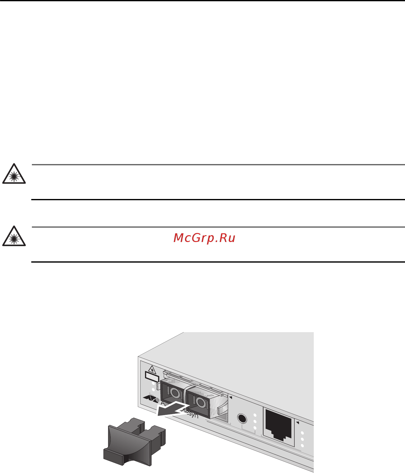 Allied Telesis AT-MC1008/SP-60 [46/72] Подключение кабелей к медиаконвертеру