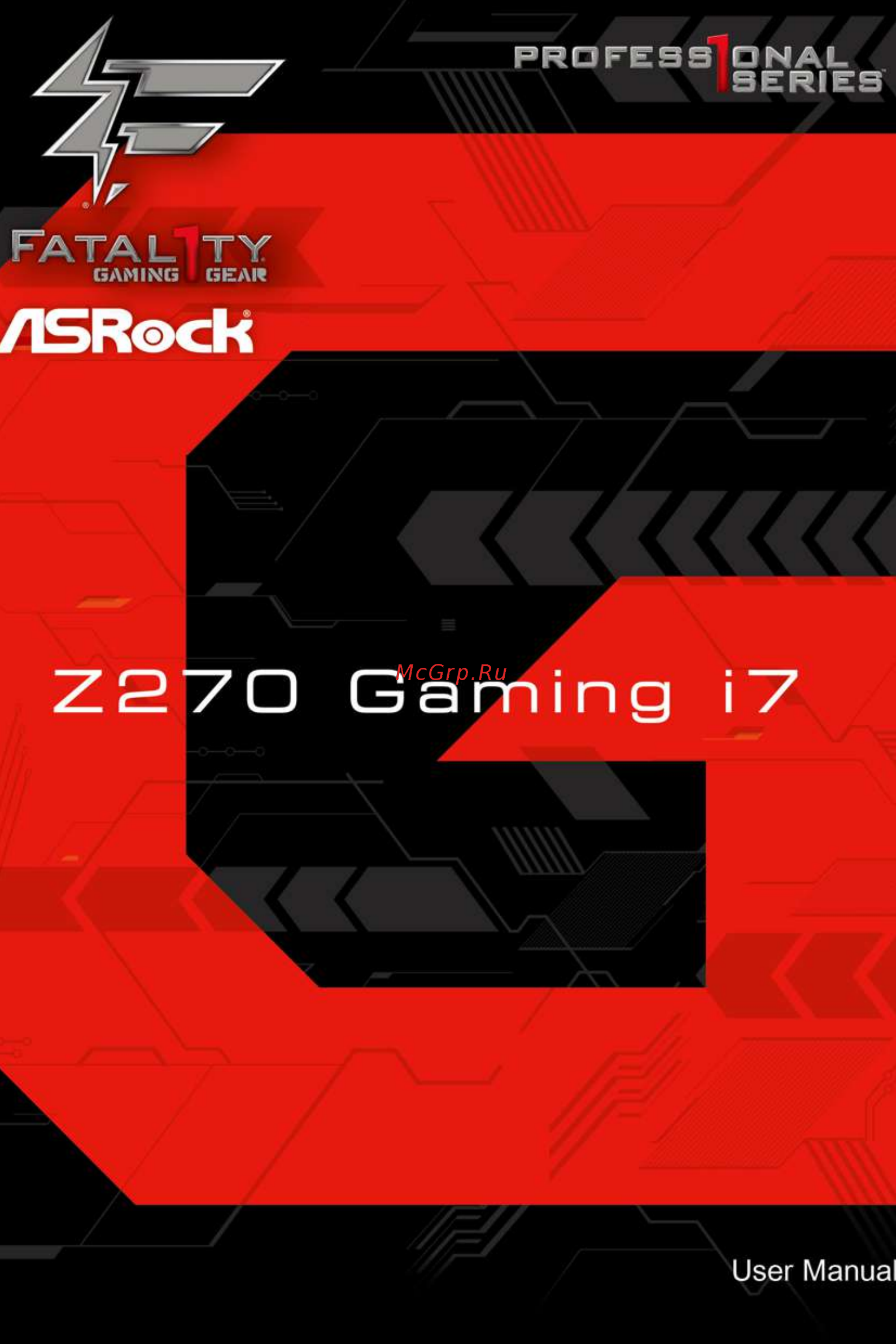 ASRock FATAL1TY Z270 PROFESSIONAL GAMING I7 Инструкция по эксплуатации онлайн