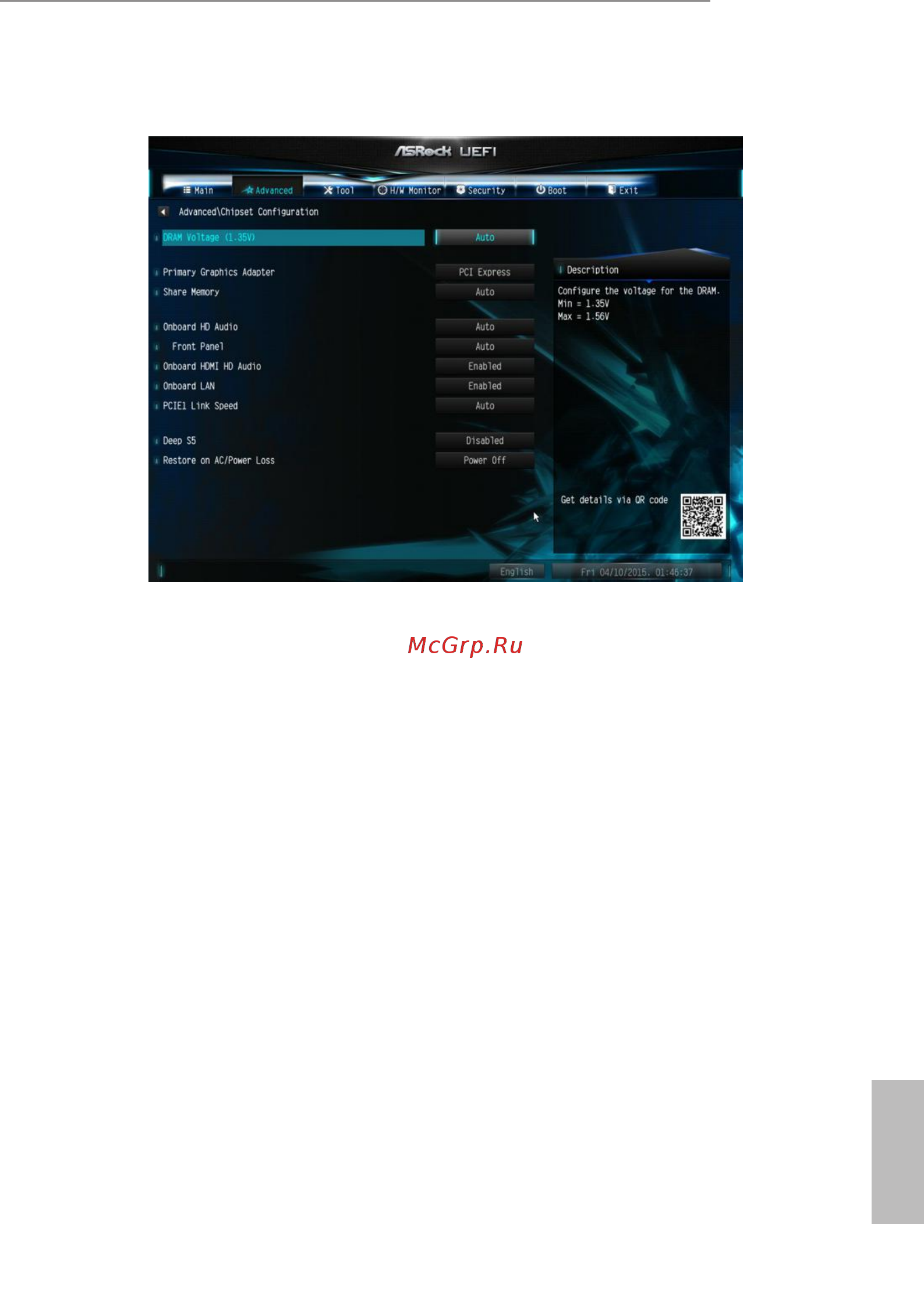 ASRock J3160B-ITX [38/55] Chipset configuration