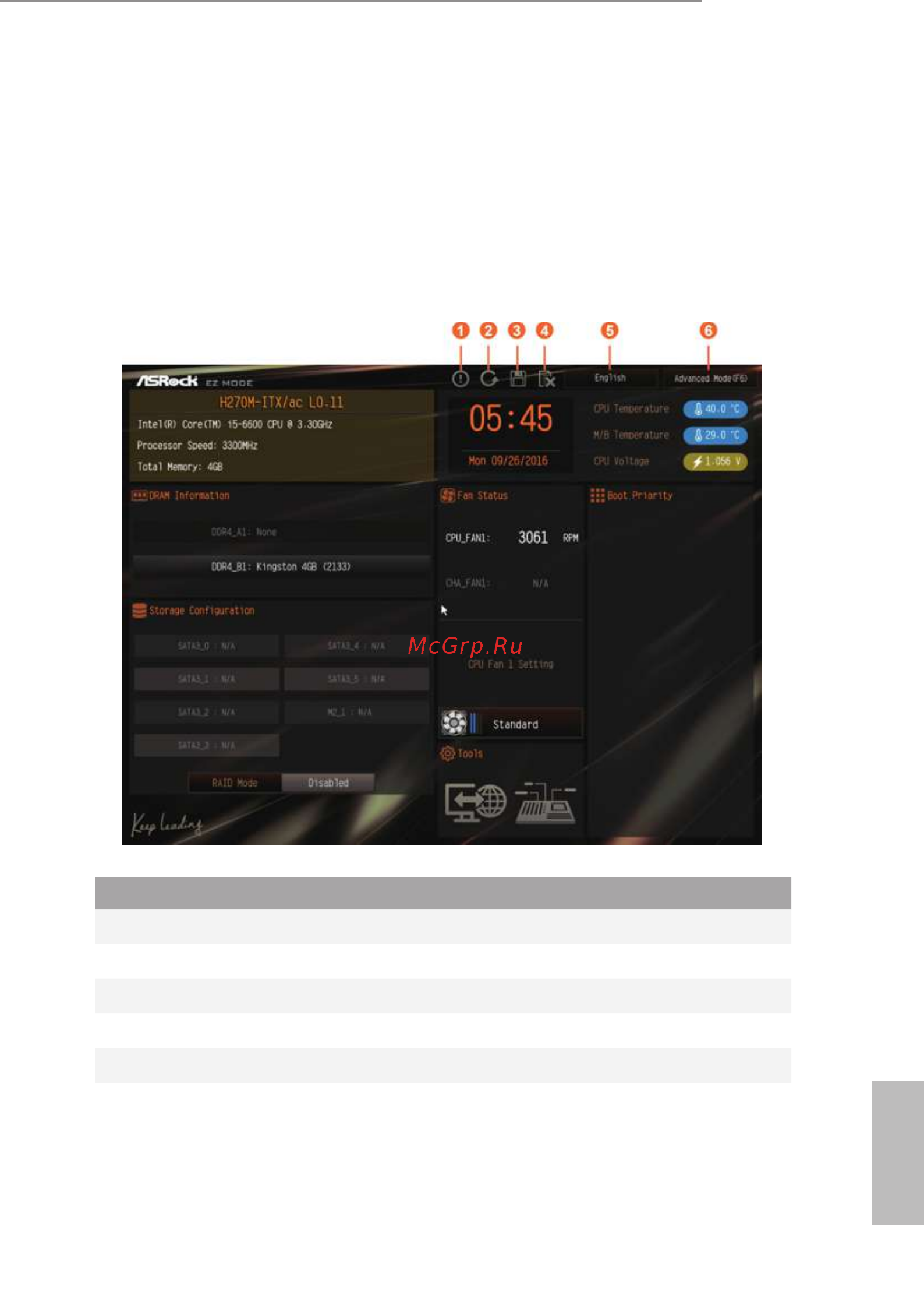 ASRock H270M-ITX/ac [49/81] Ez mode