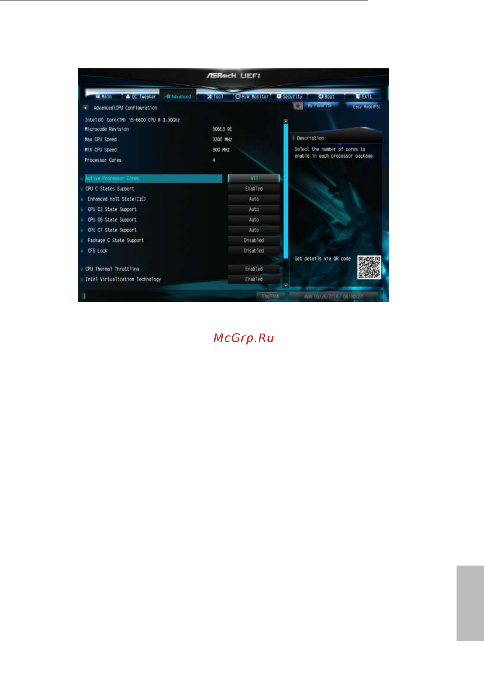 ASRock H270M-ITX/ac [61/81] Cpu configuration