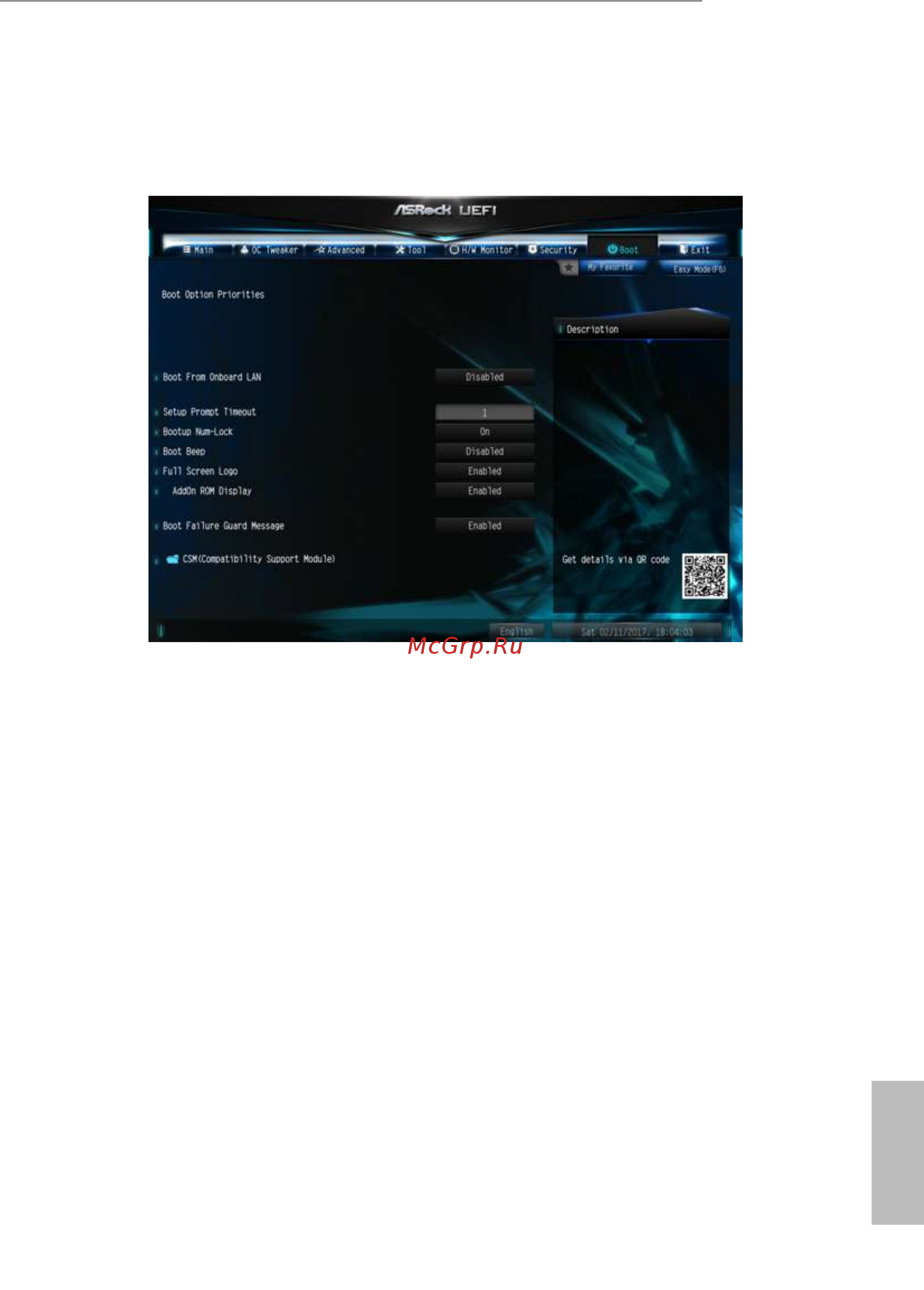 ASRock H270M-ITX/ac [77/81] Addon rom display