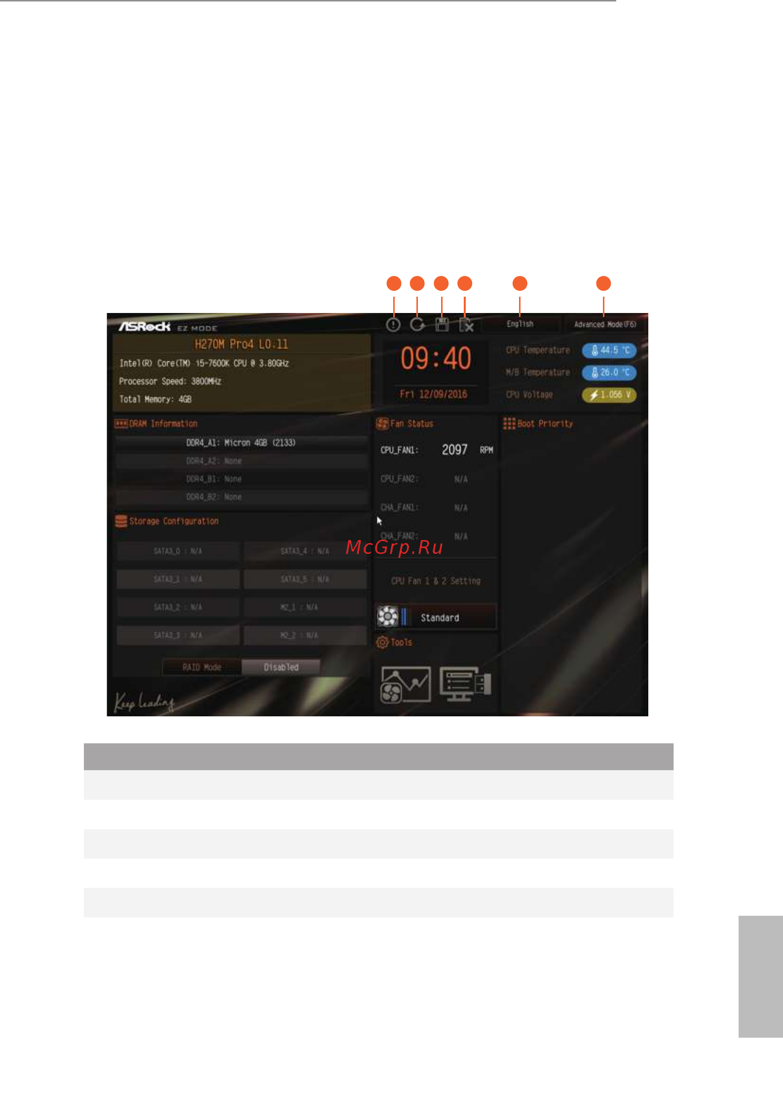 ASRock H270M Pro4 [48/80] Ez mode
