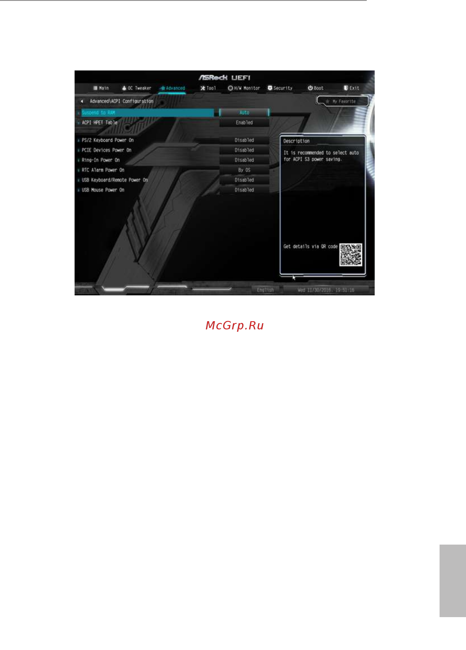 ASRock H270M Pro4 [66/80] Acpi configuration