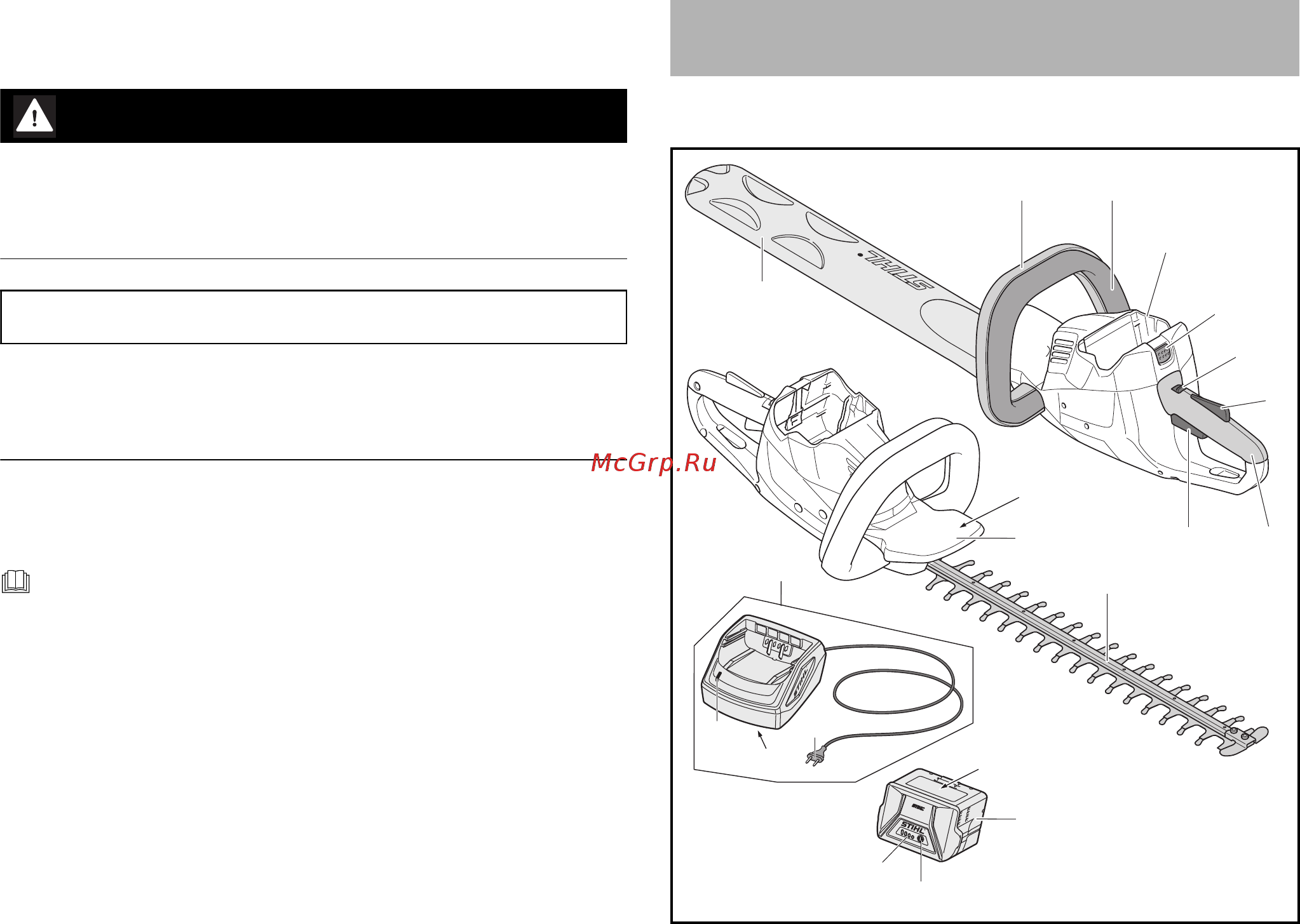 Stihl HSА56 [5/280] Marca de las indicaciones de advertencia en el texto