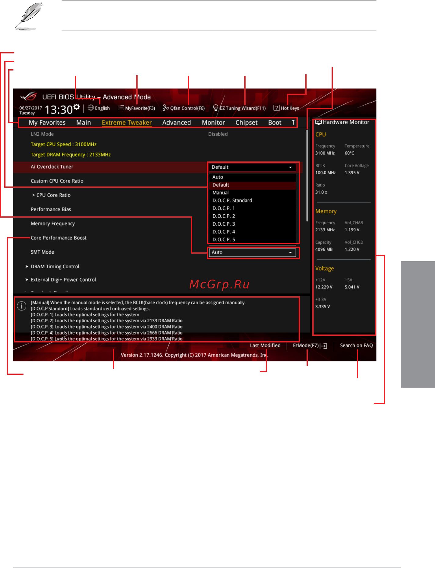 Asus ROG ZENITH EXTREME [67/104] Advanced mode
