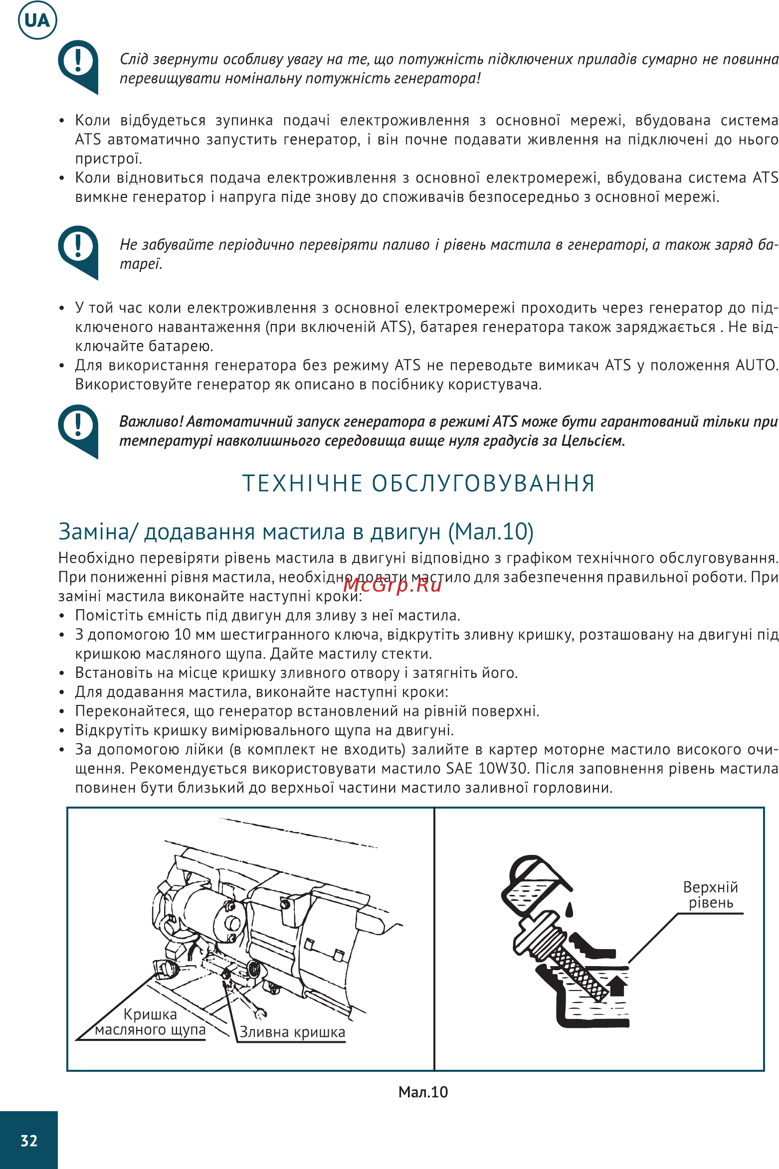 Hyundai HHY 3010F [32/40] Замша додавання мастила в двигун мал 0