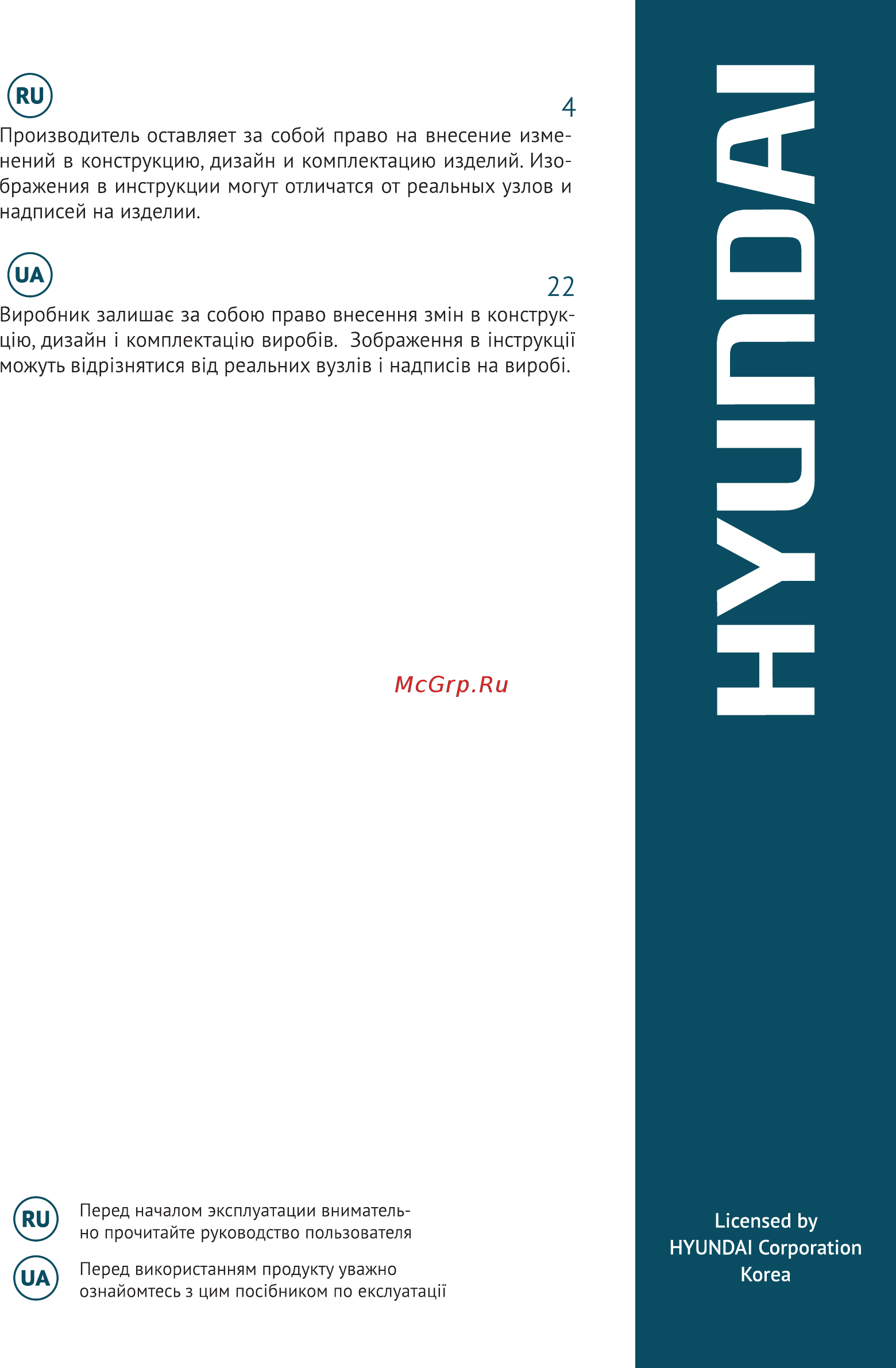 Hyundai DHY 8000LE Руководство по эксплуатации онлайн [3/40] 579949
