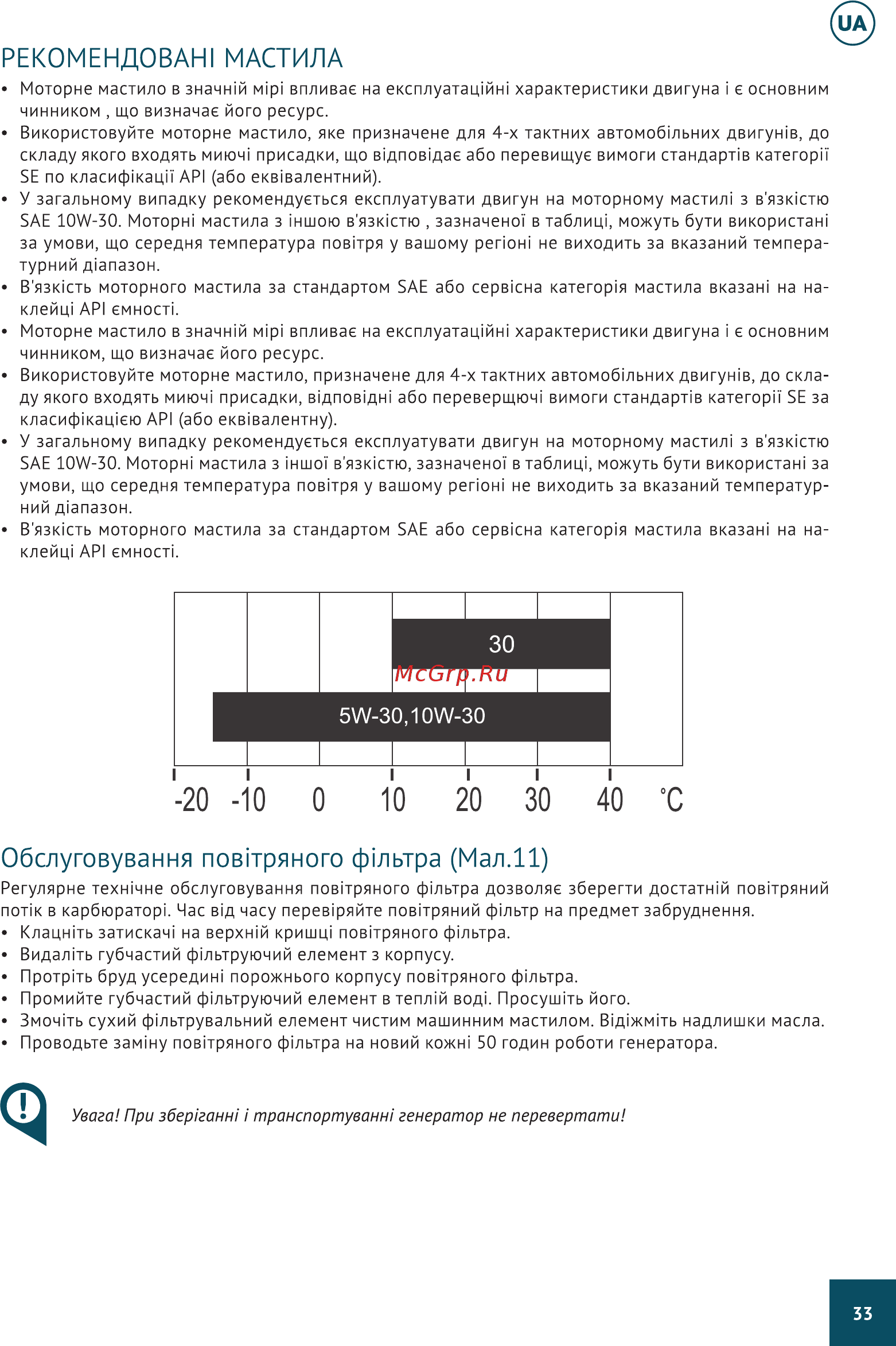 Hyundai HHY 7000F Руководство по эксплуатации онлайн [33/40] 213452