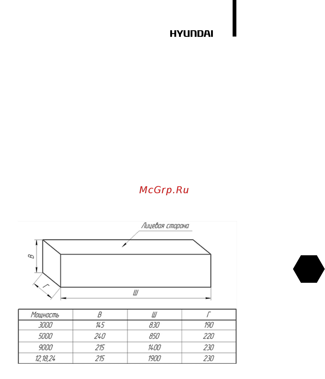 Hyundai H-AT2-50-UI531 [7/32] Подключение к электрической сети
