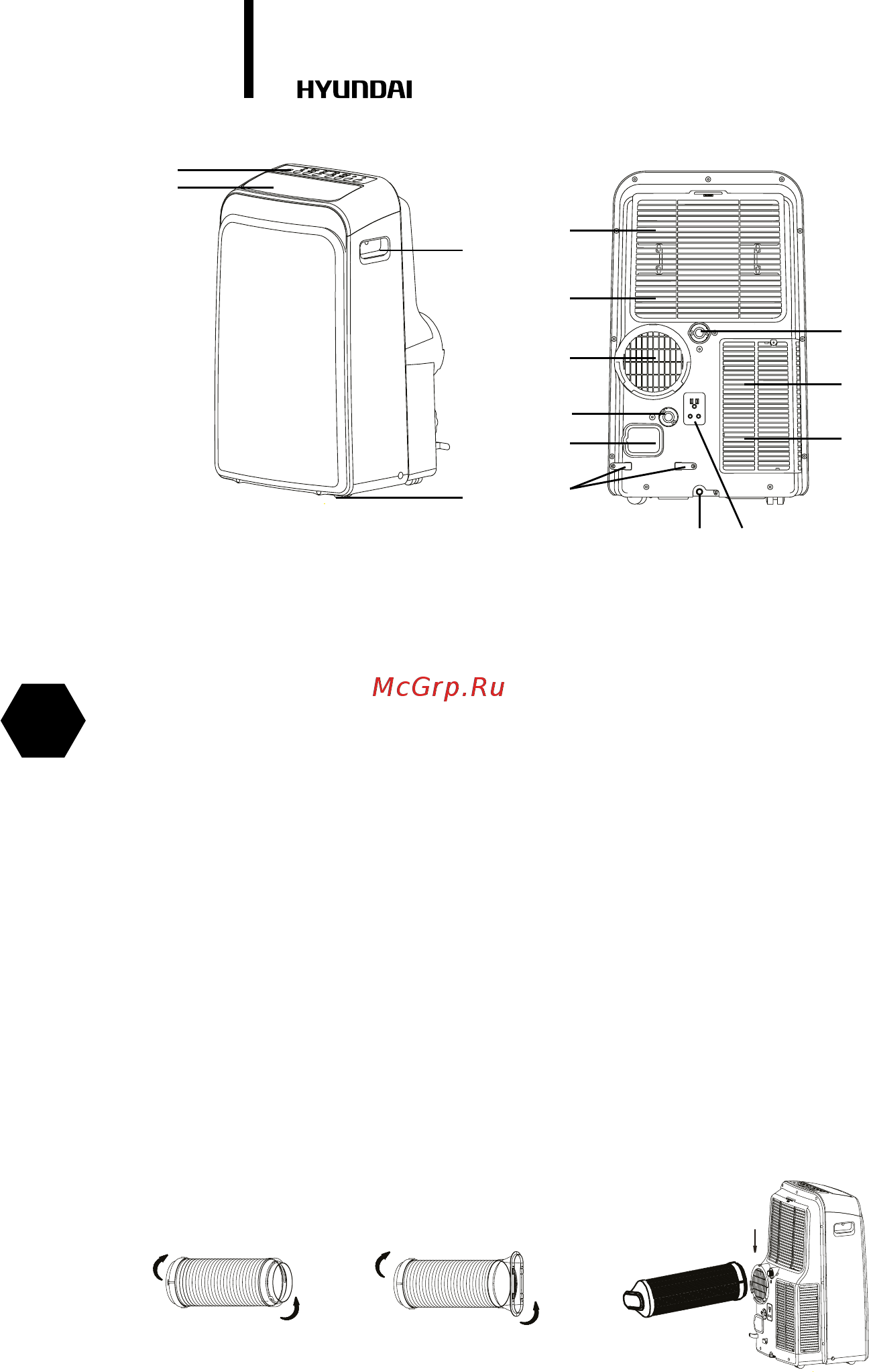 Hyundai H-AP3-09H-UI004 [6/52] Device description fig 2 and 3