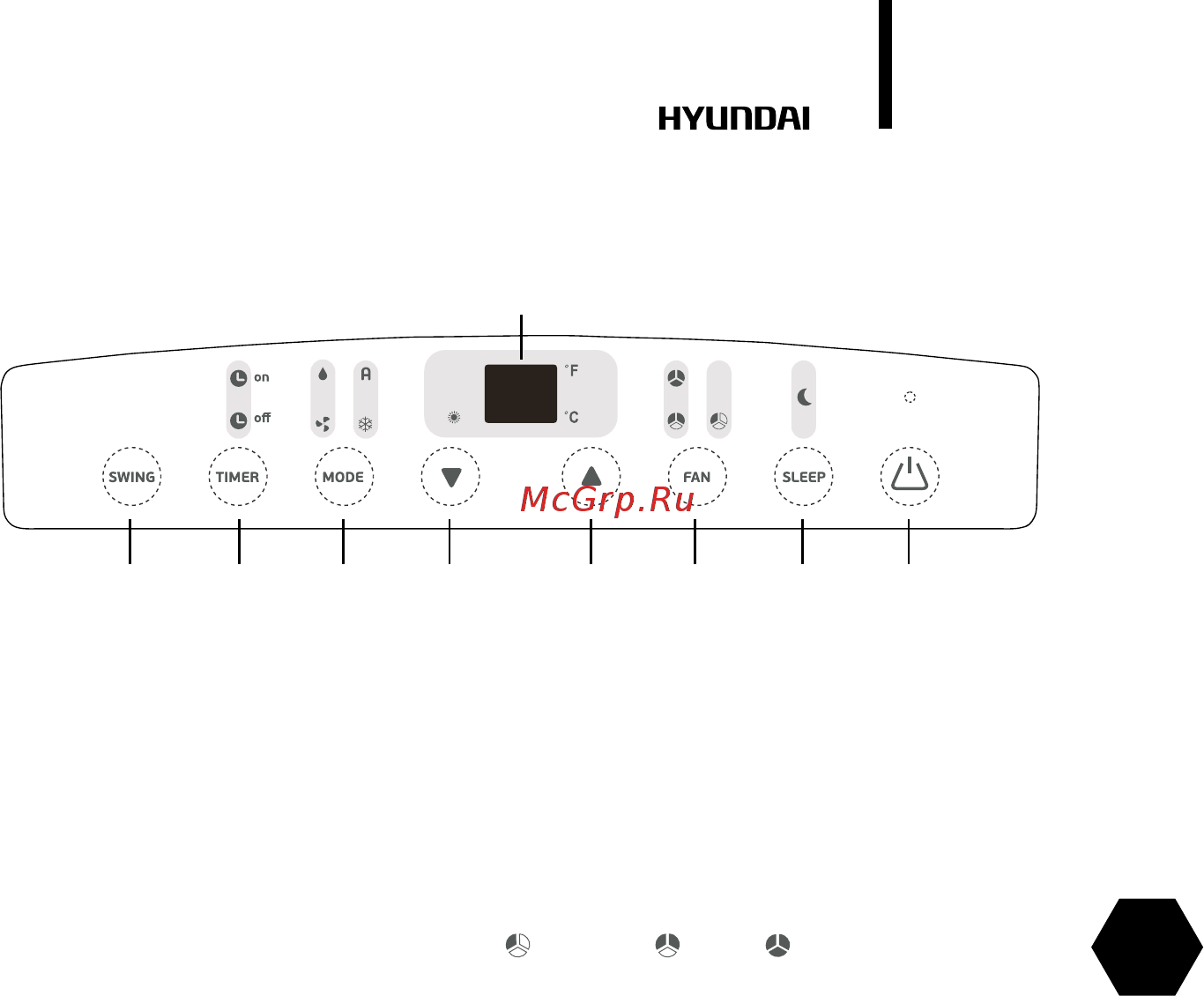 Hyundai H-AP3-09H-UI004 [7/52] Control of portable air conditioner