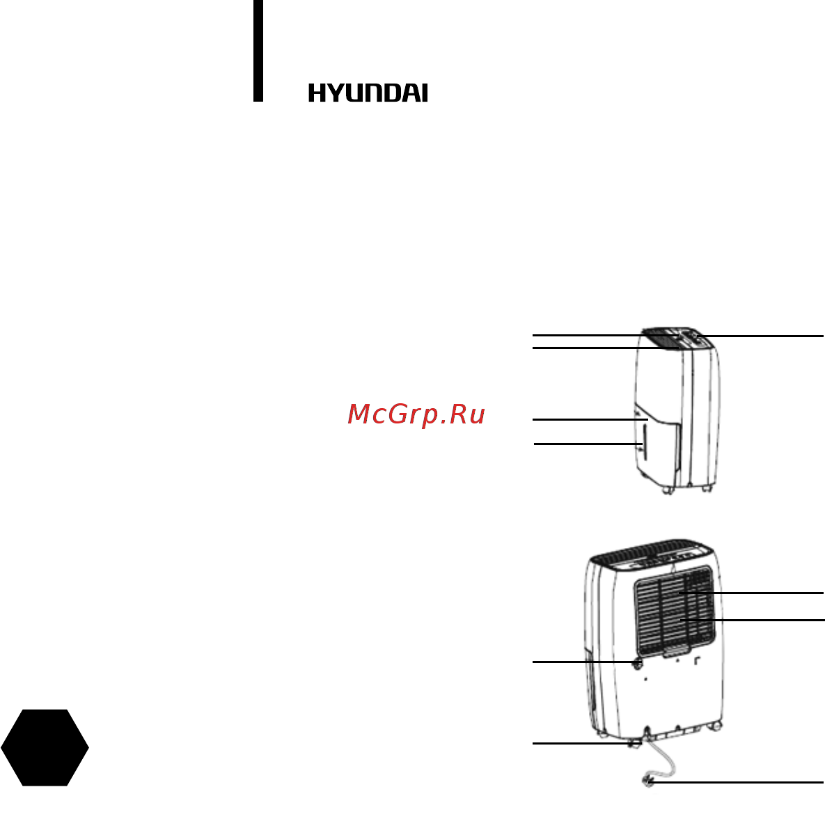 Hyundai H-DEH1-30L [12/36] Описание прибора