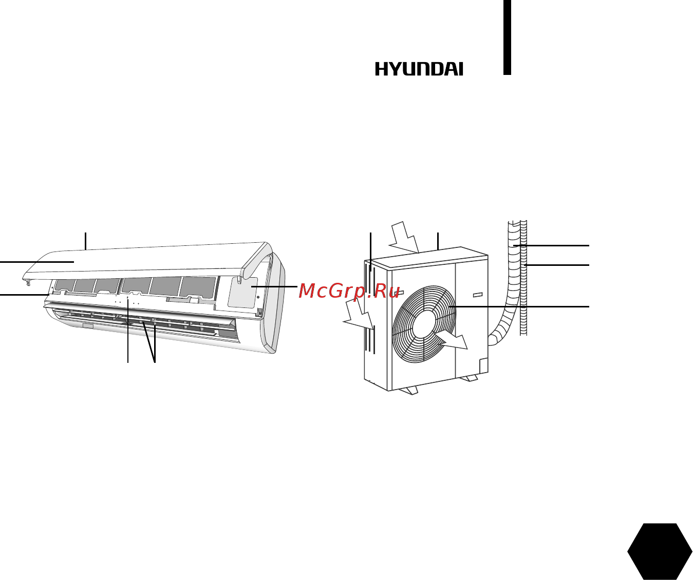 Hyundai H-AC-18H1 [15/40] Описание прибора
