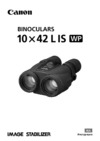 Canon 10x42L IS WP Инструкция по эксплуатации