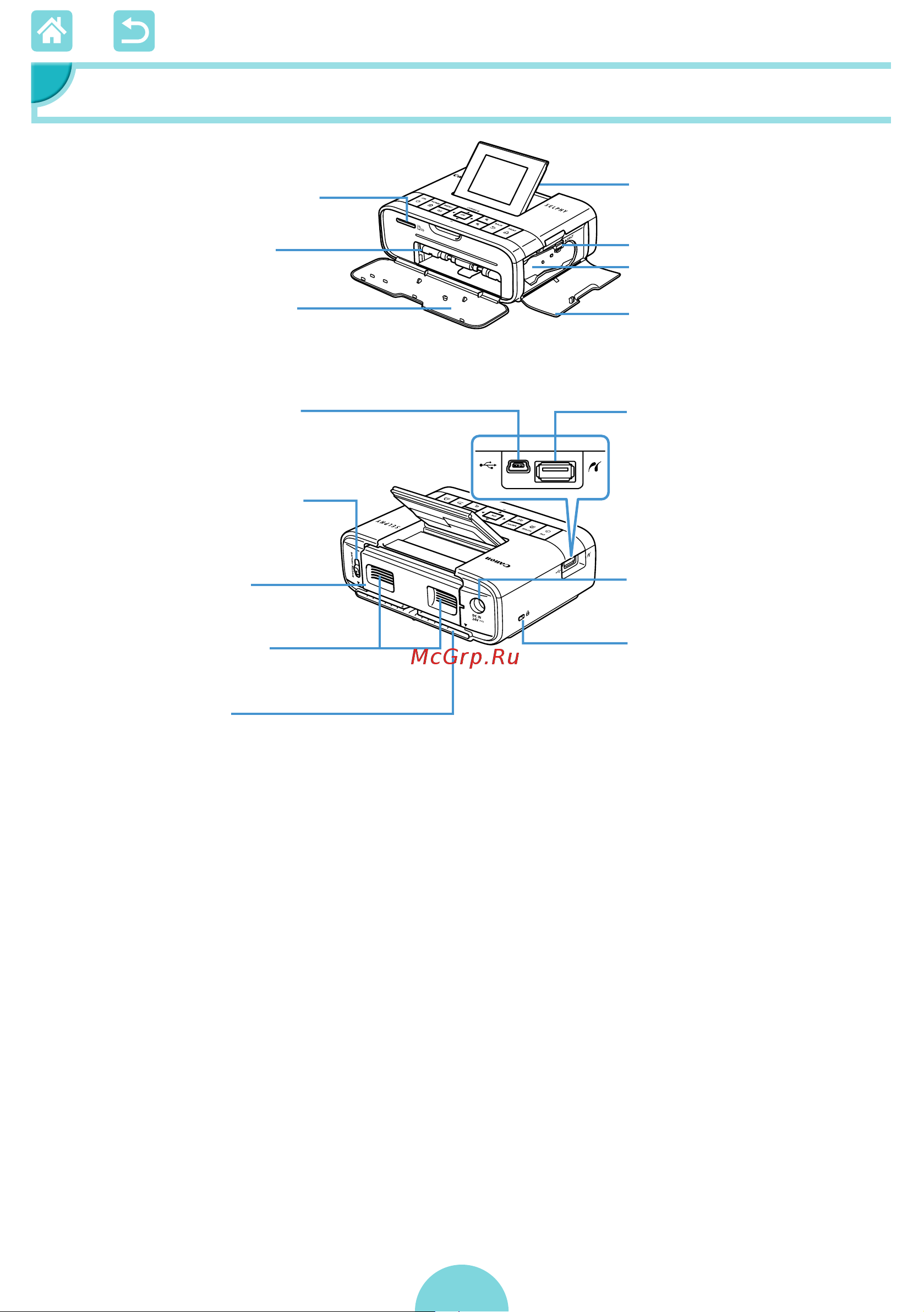 Canon Selphy CP1300 [12/85] Названия компонентов