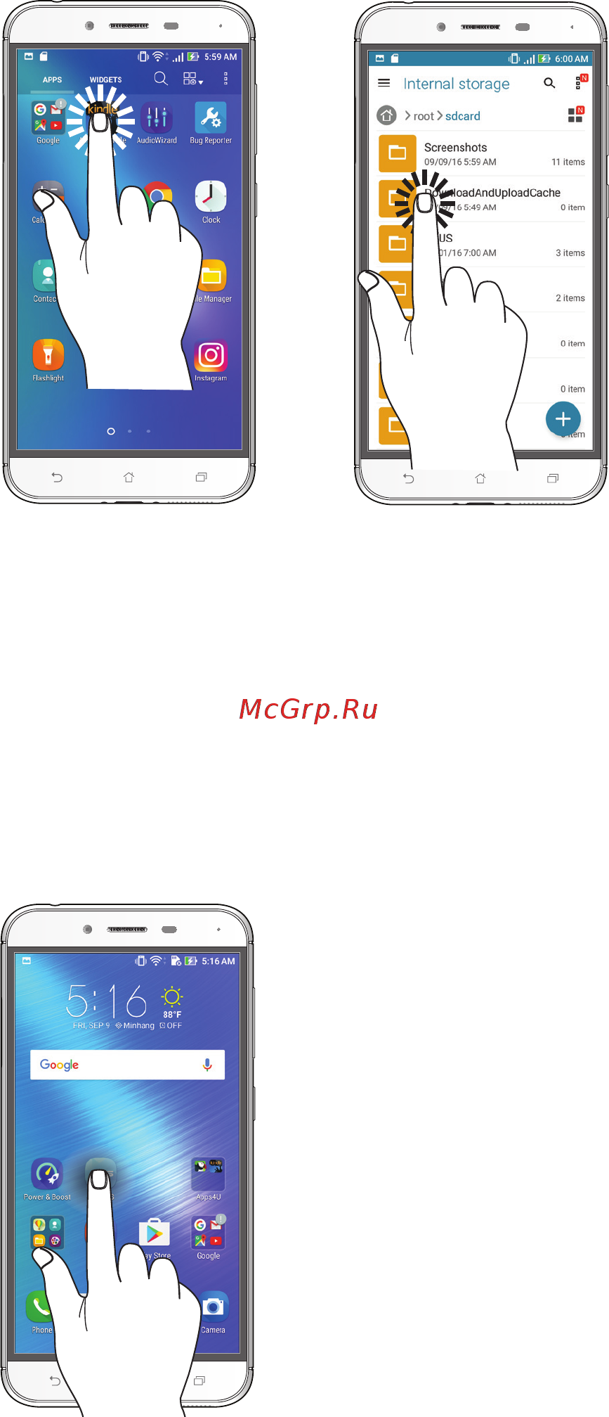 Asus zenfone 3 max zc553kl-4i026ru 32gb pink, розовый [17/111] Using the touchscreen
