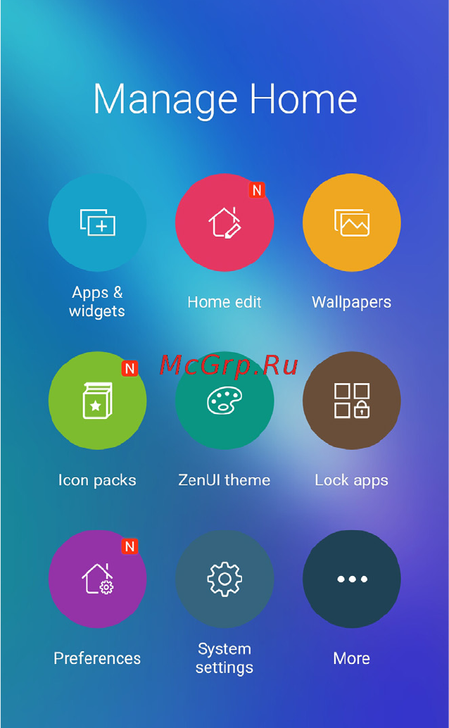 Asus zenfone 3 max zc553kl-4i026ru 32gb pink, розовый [24/111] Personalizing your home screen