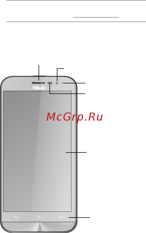 Asus zenfone go 8gb, 1ram, zb500kg-1a012ru, black, черный [2/22] Front features