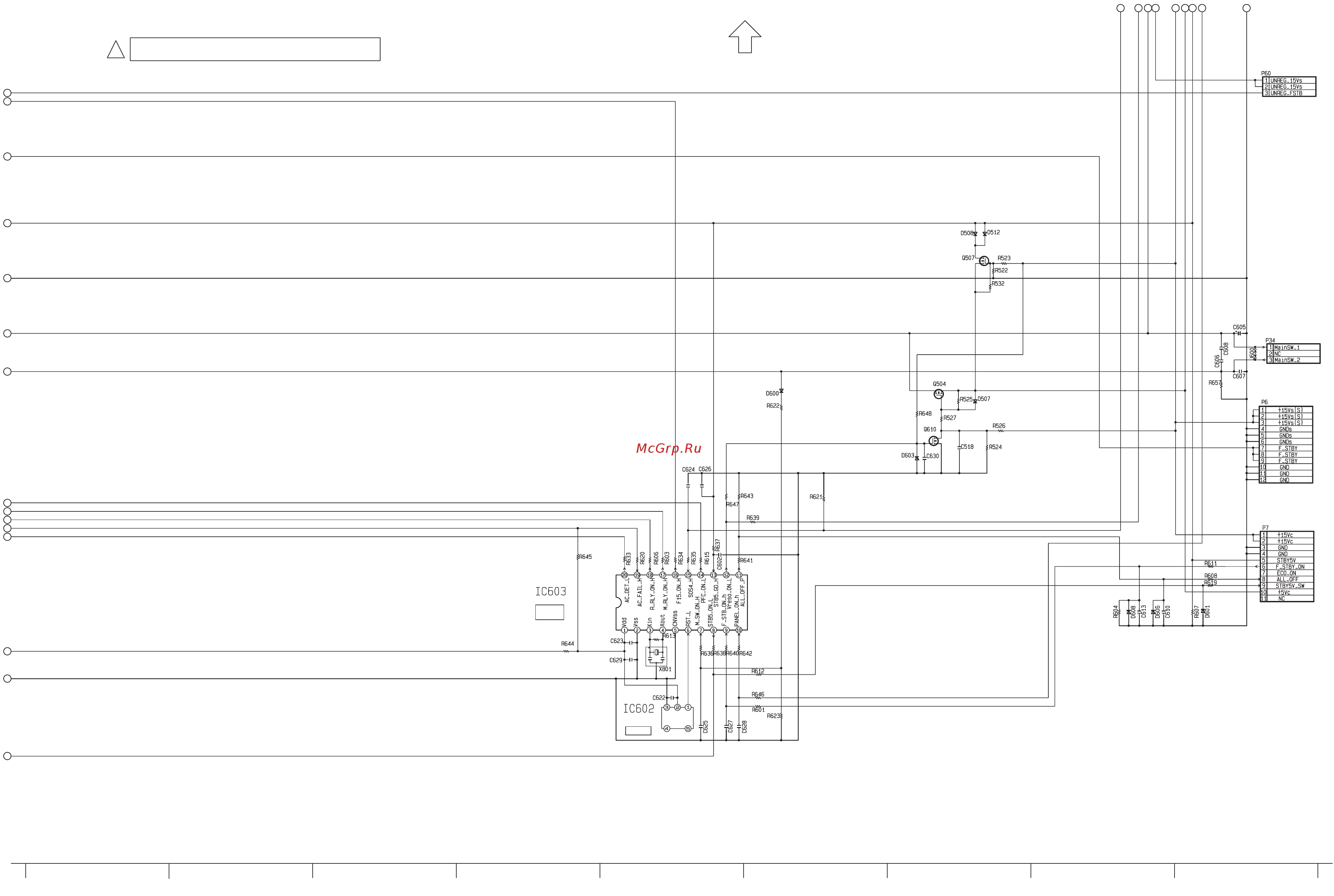 Panasonic TX-PR37C10 [9/46] P board 4 4 schematic diagram