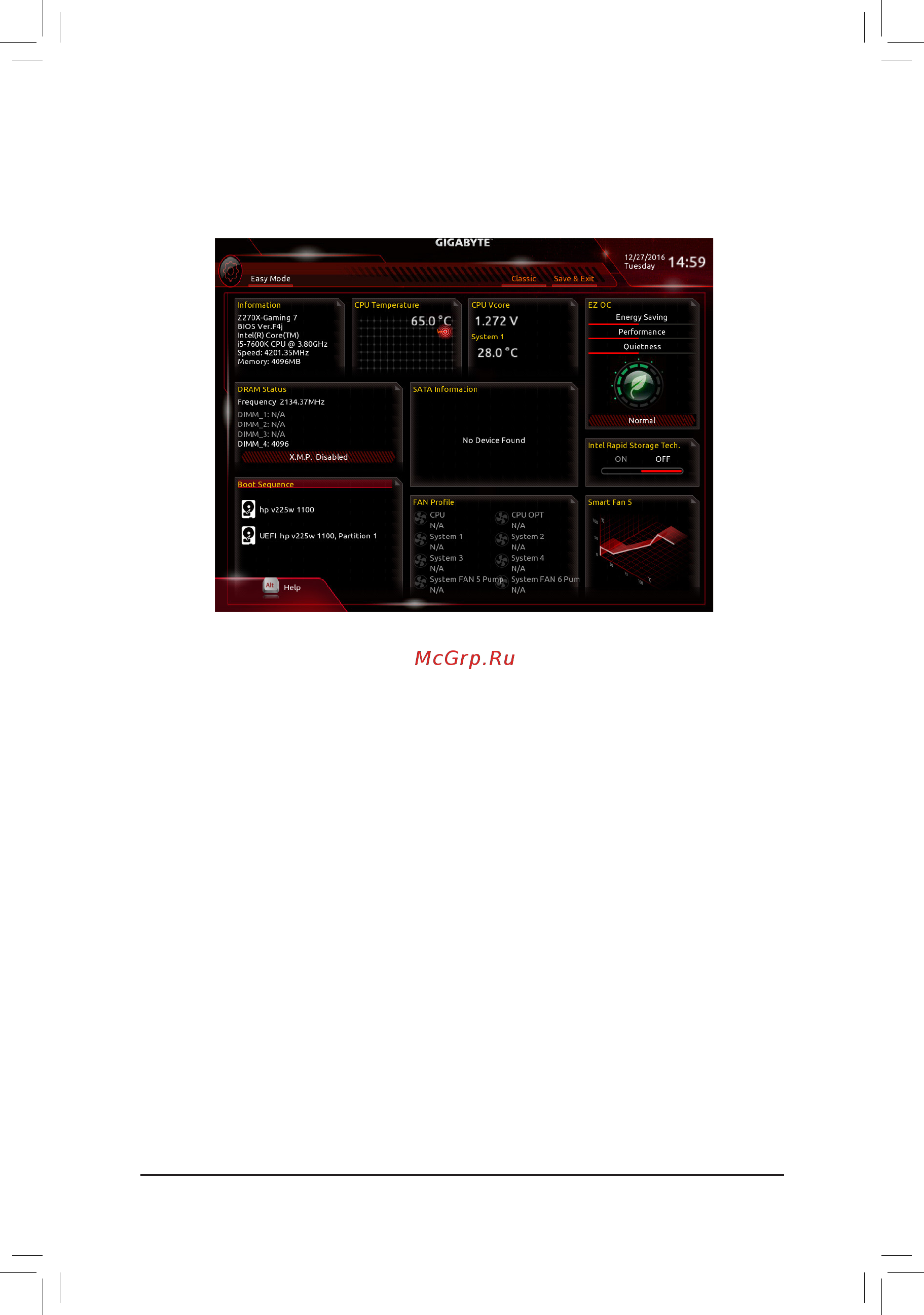 Gigabyte GA-Z270X-Gaming 7 [44/136] B easy mode