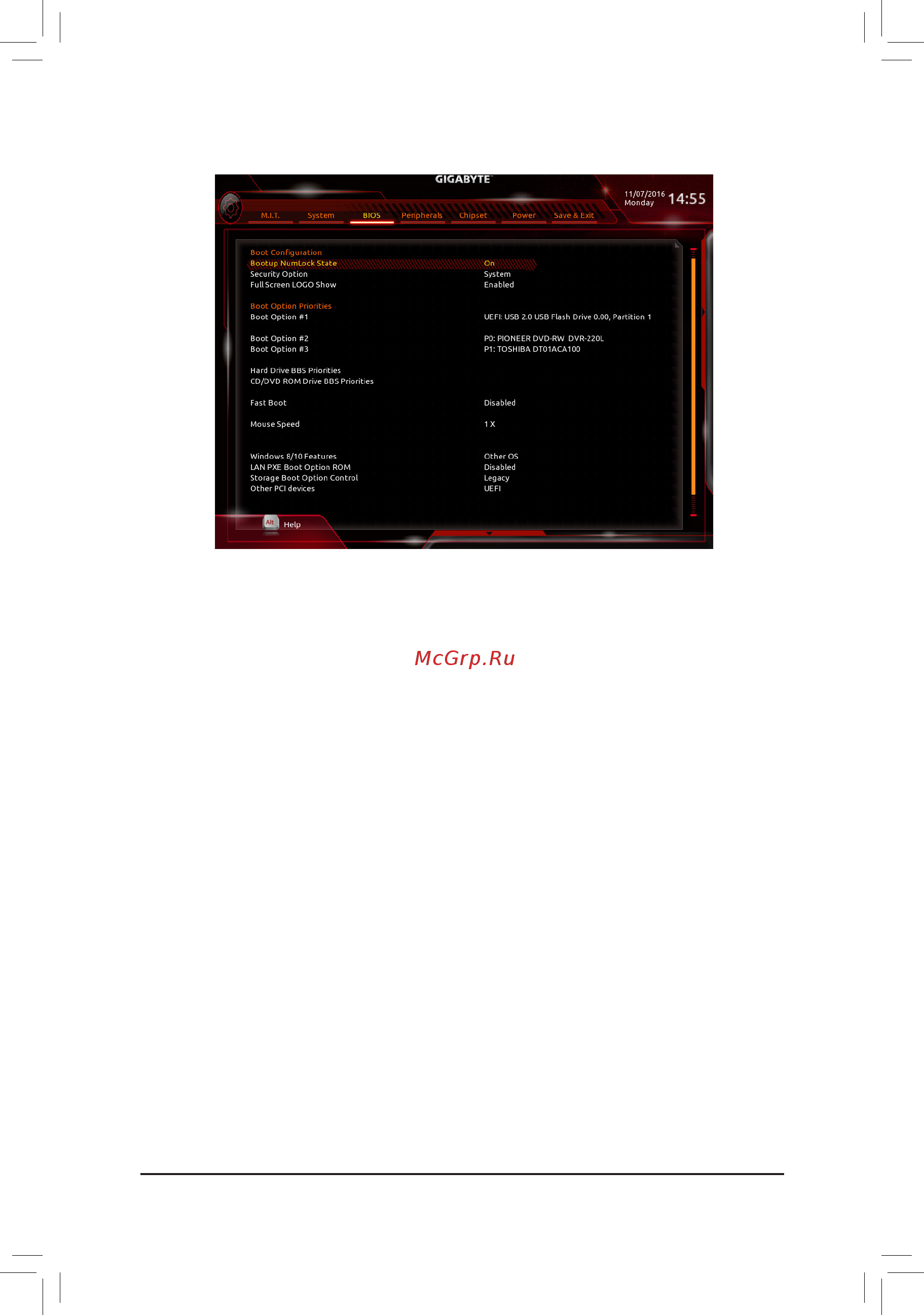 Gigabyte GA-Z270X-Gaming K5 (rev. 1.0) [31/48] 4 bios