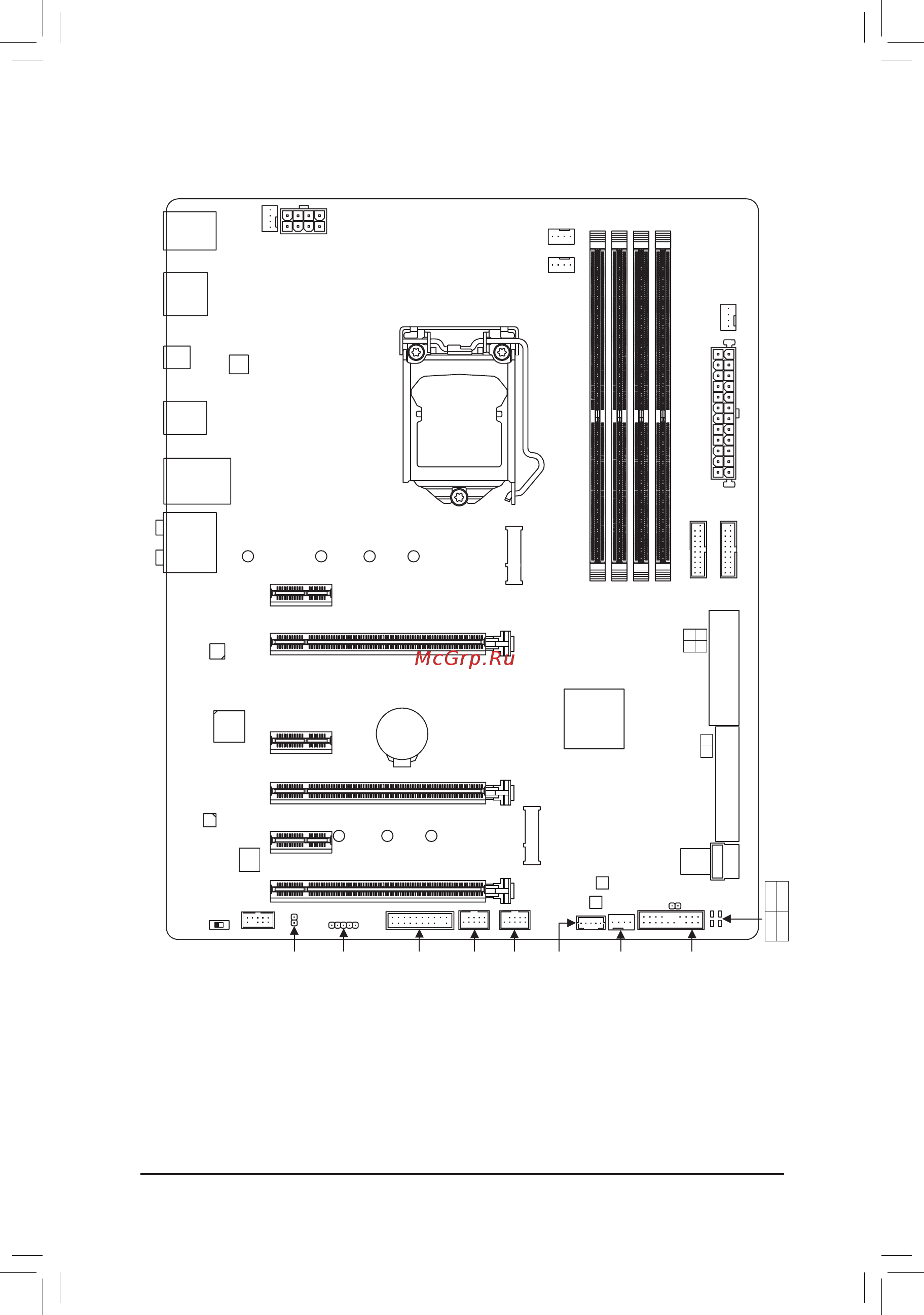 Gigabyte GA-Z270X-Gaming K5 [4/48] Ga z270x gaming k5 motherboard layout