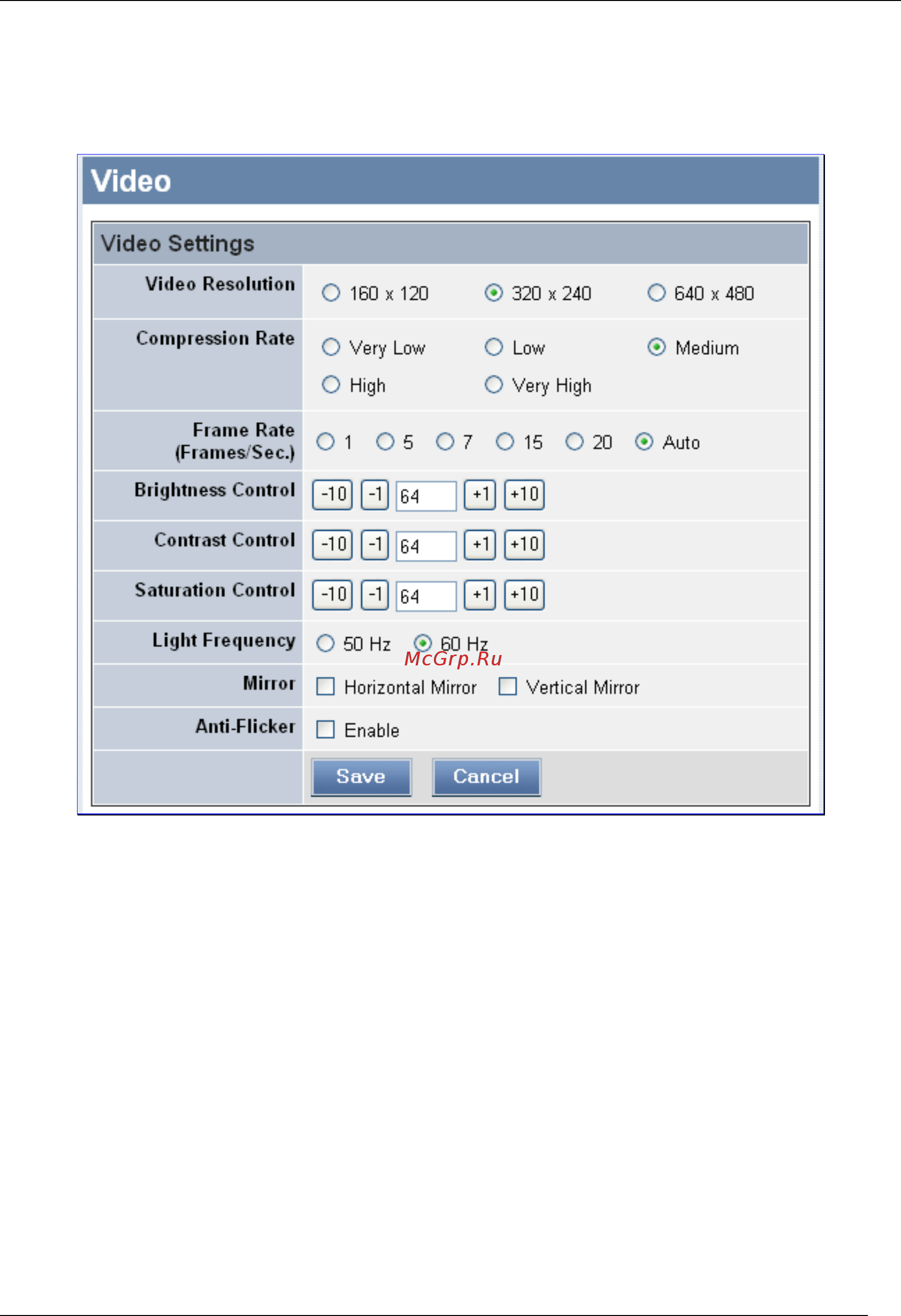 Trendnet TV-IP600W [42/110] Video settings