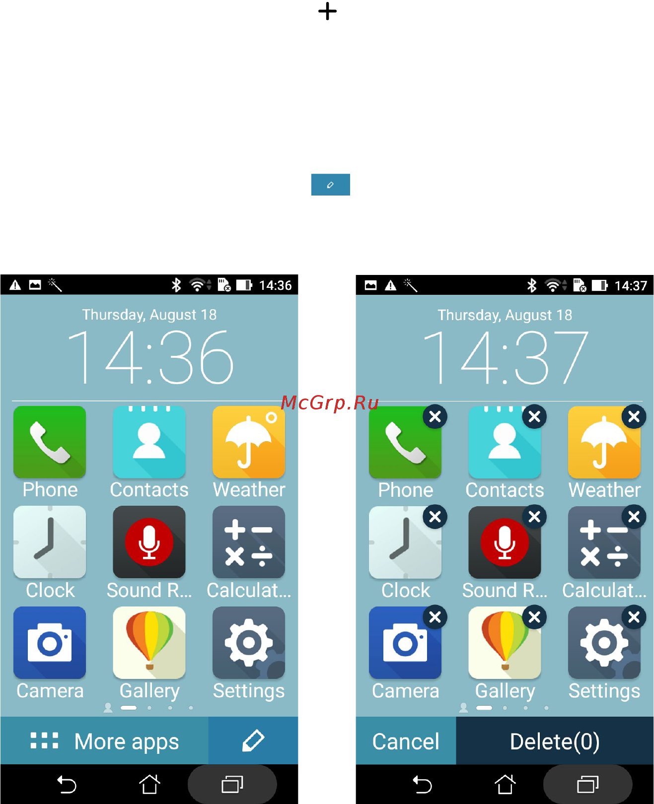 Asus ZenFone 3 Max (ZC520TL) 32Gb Gold [27/94] Добавление ярлыков