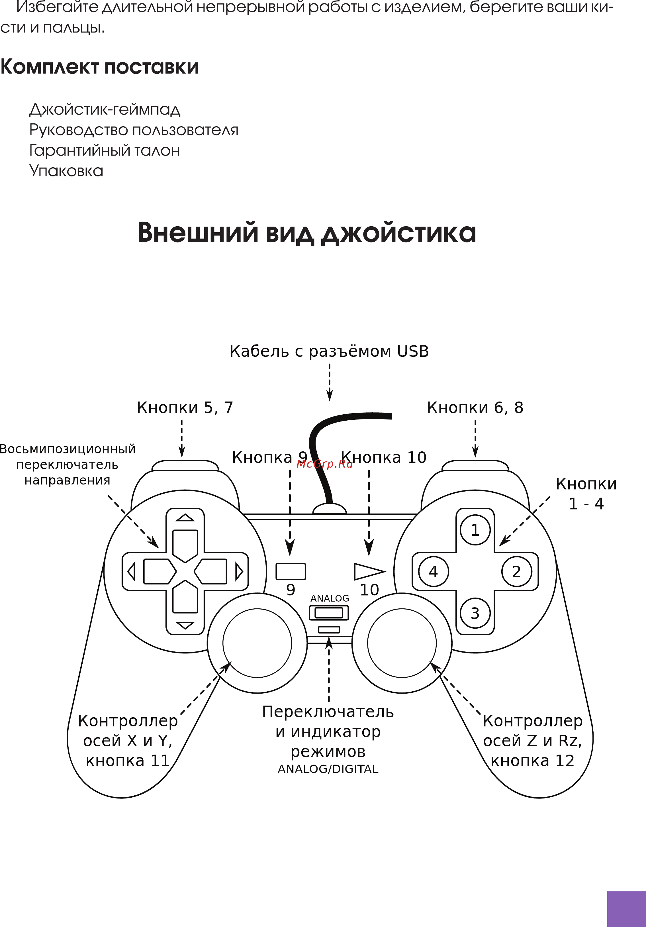 Dialog GP-A11 [3/15] Внешний вид джойстика